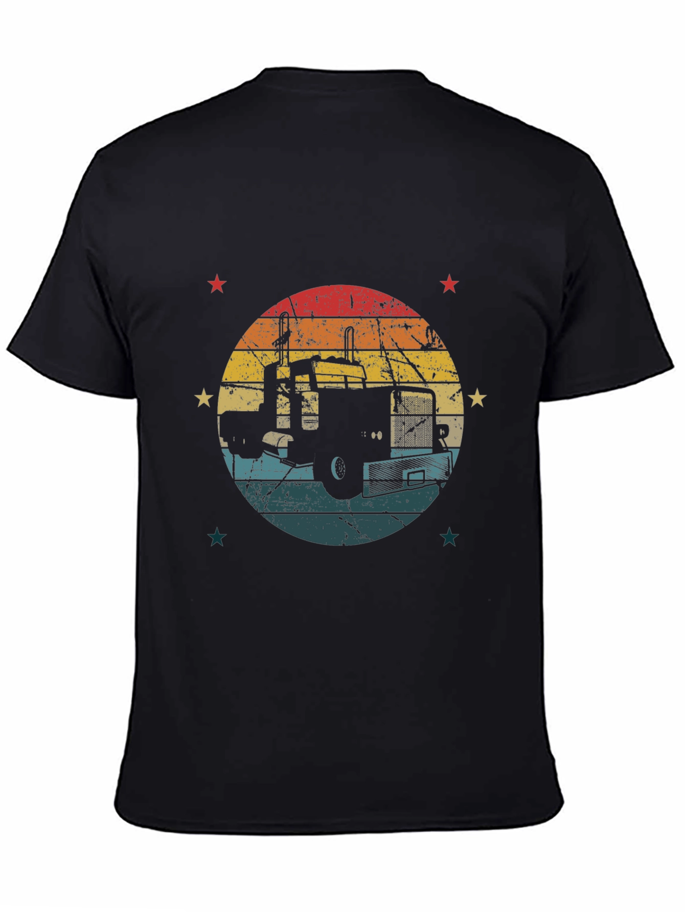 Retro Truck Graphic Tee - Black
