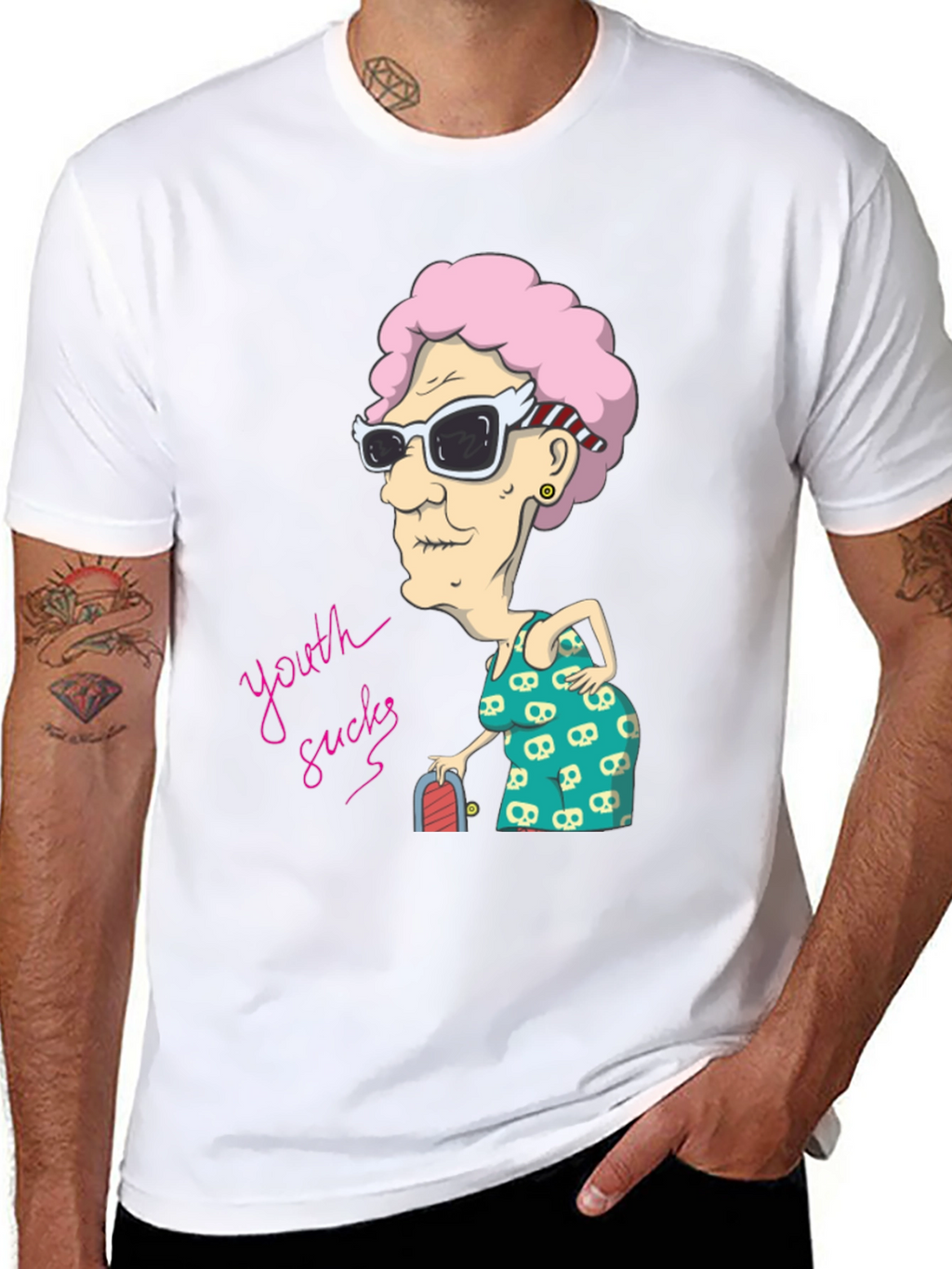 Youth Sucks T-Shirt - Cool Grandma Graphic