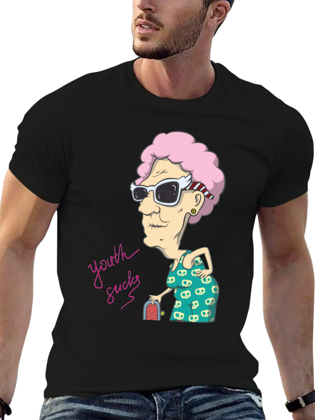 Youth Sucks T-Shirt - Cool Grandma Graphic