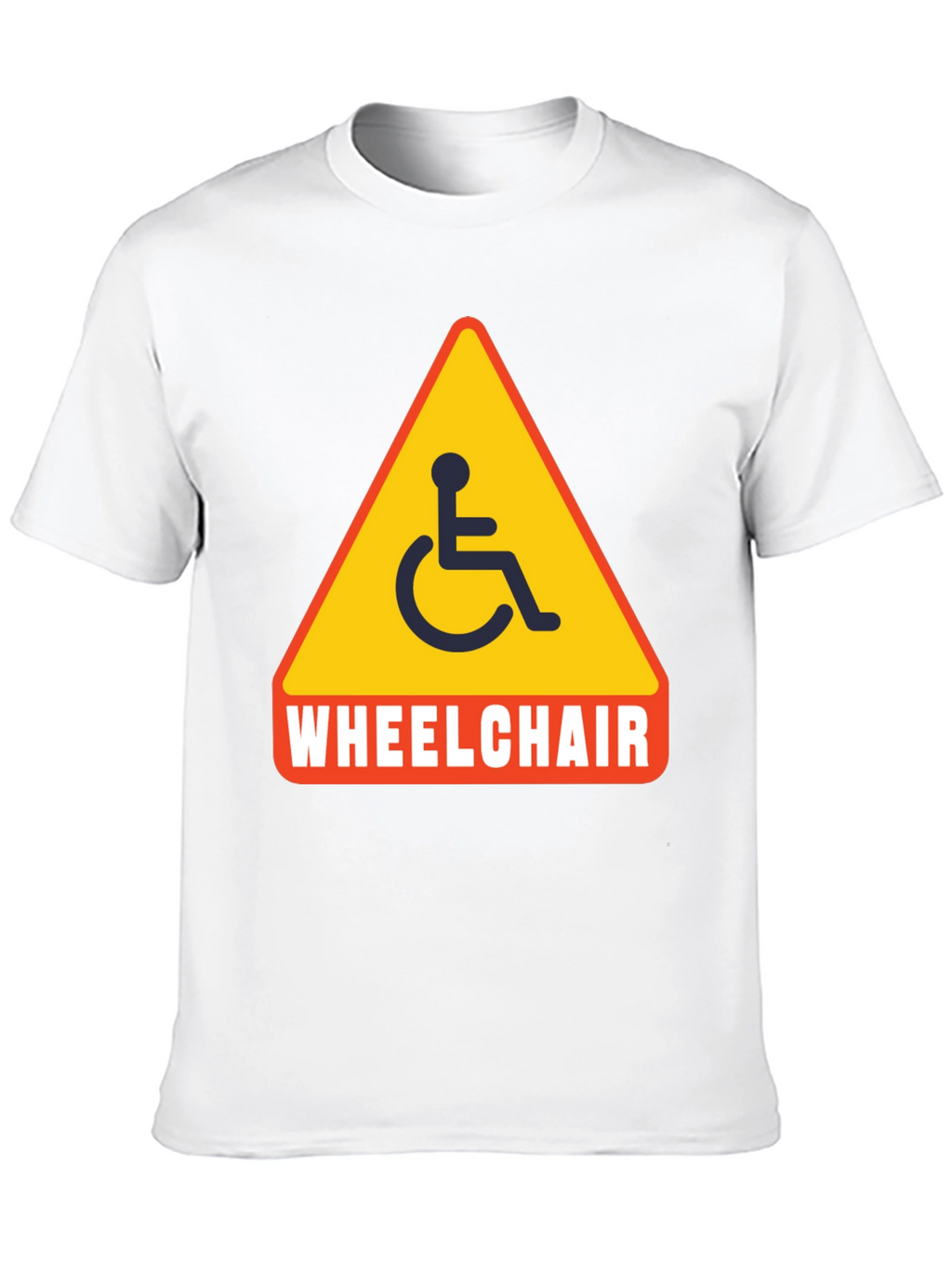 Wheelchair Sign Graphic T-Shirt - Unisex Black Tee