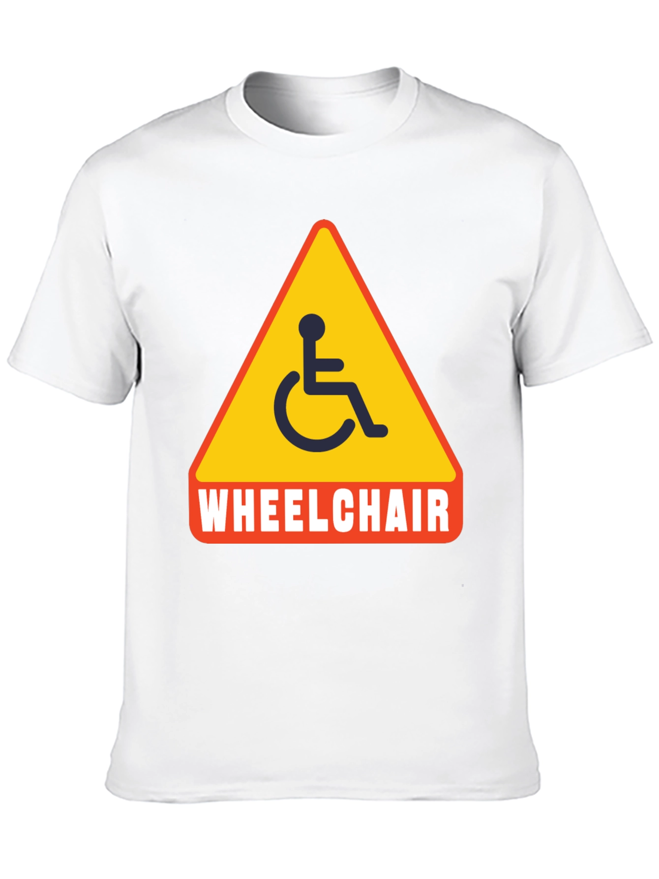 Wheelchair Sign Graphic T-Shirt - Unisex Black Tee