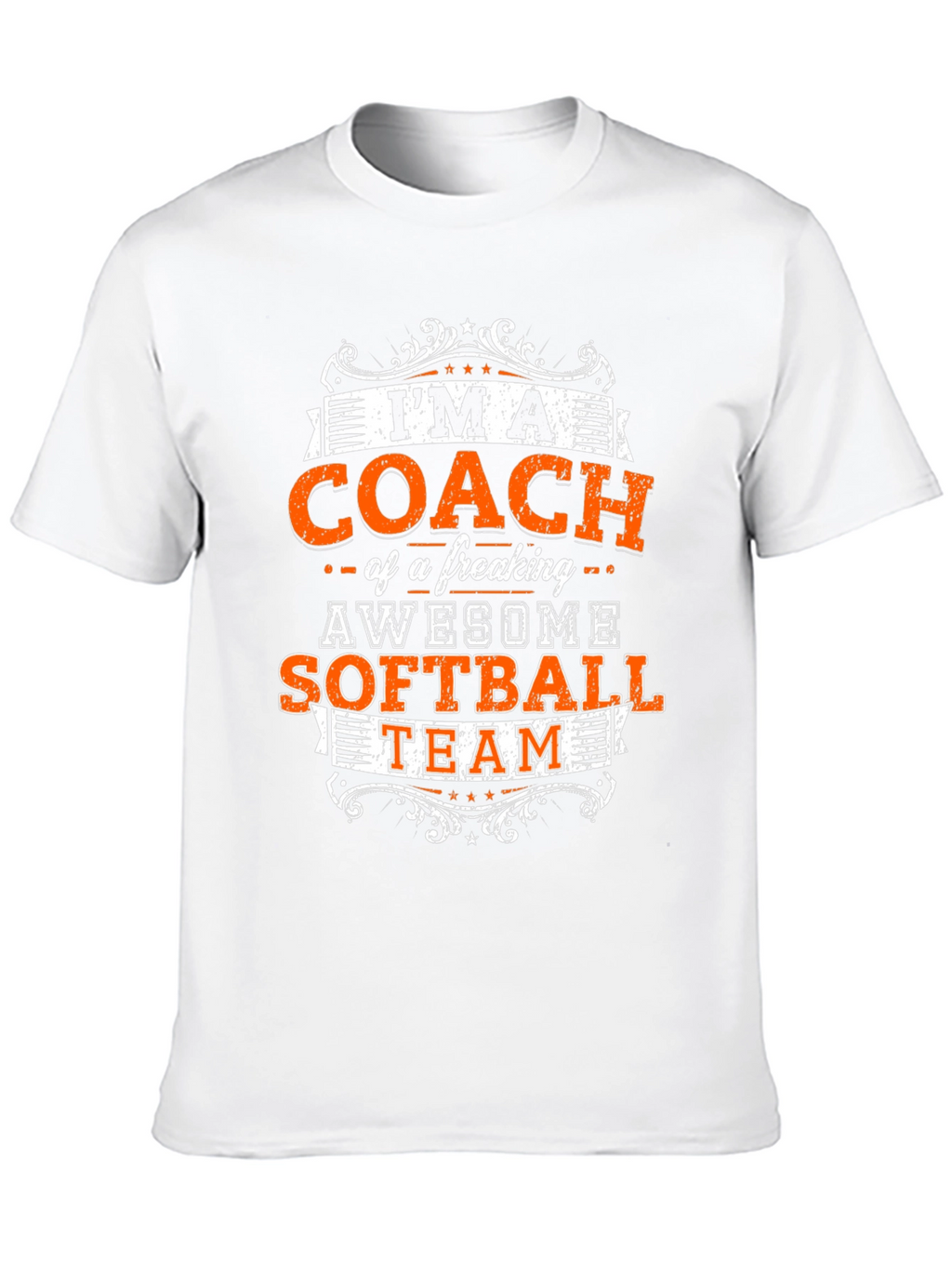 Awesome Softball Coach Graphic Tee