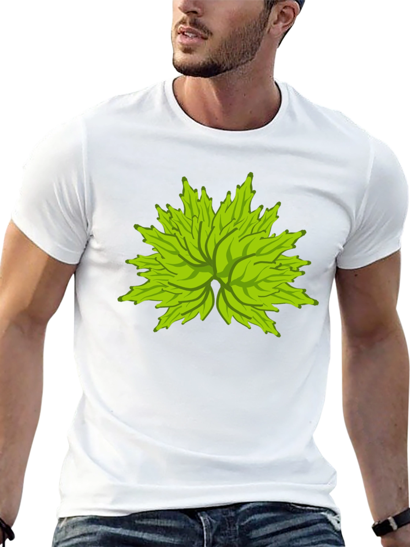 Green Leaf Burst Graphic Tee
