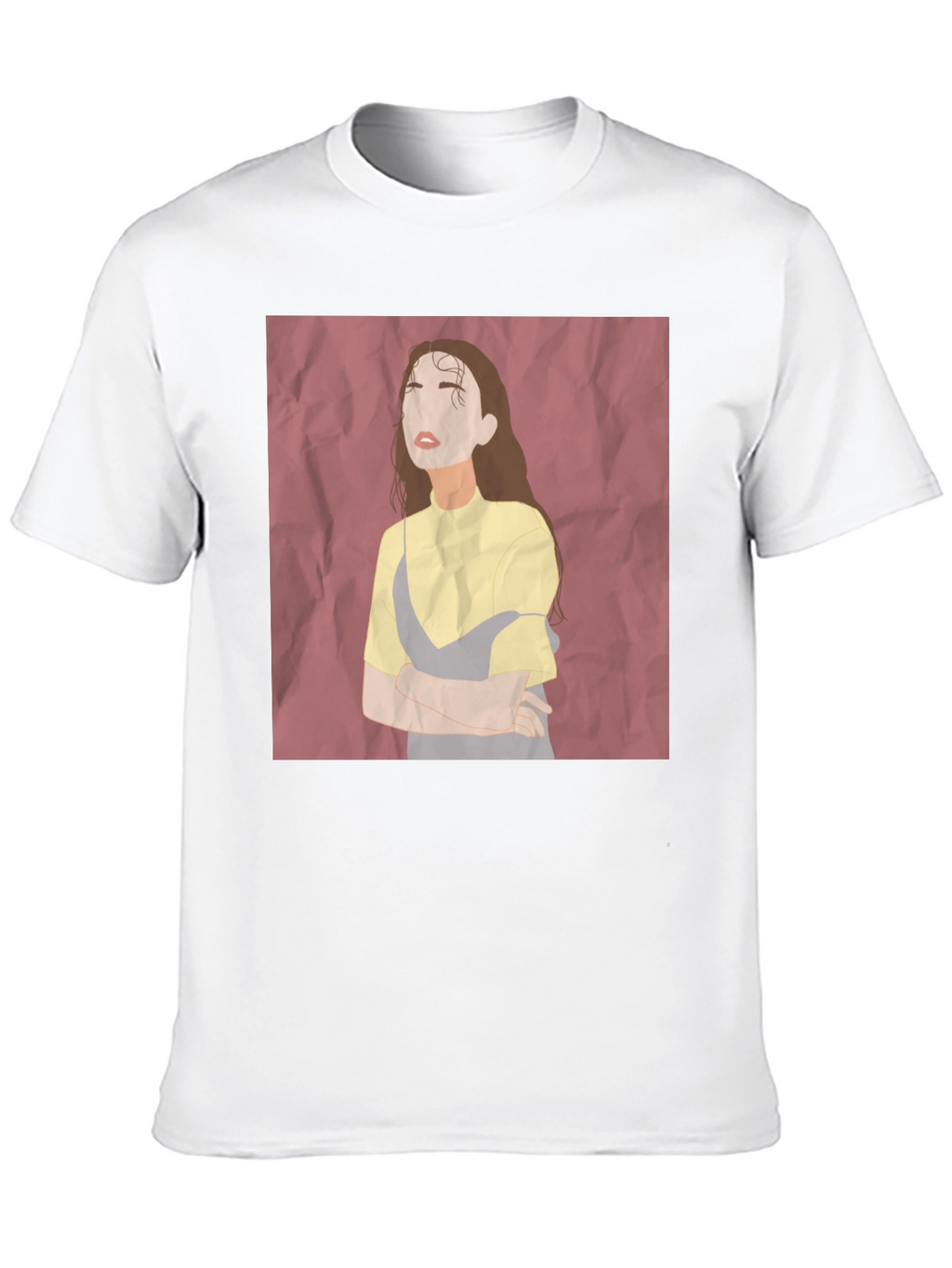 Abstract Woman Graphic Tee - Unisex Black T-Shirt