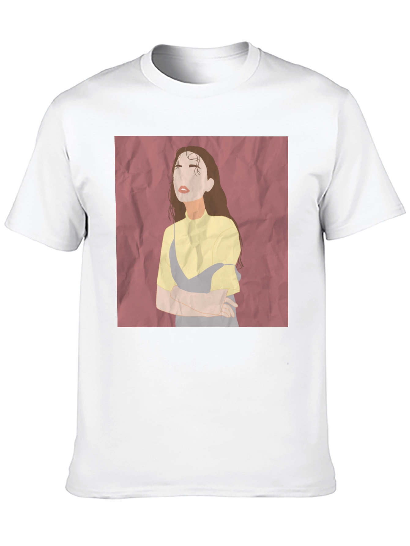 Abstract Woman Graphic Tee - Unisex Black T-Shirt