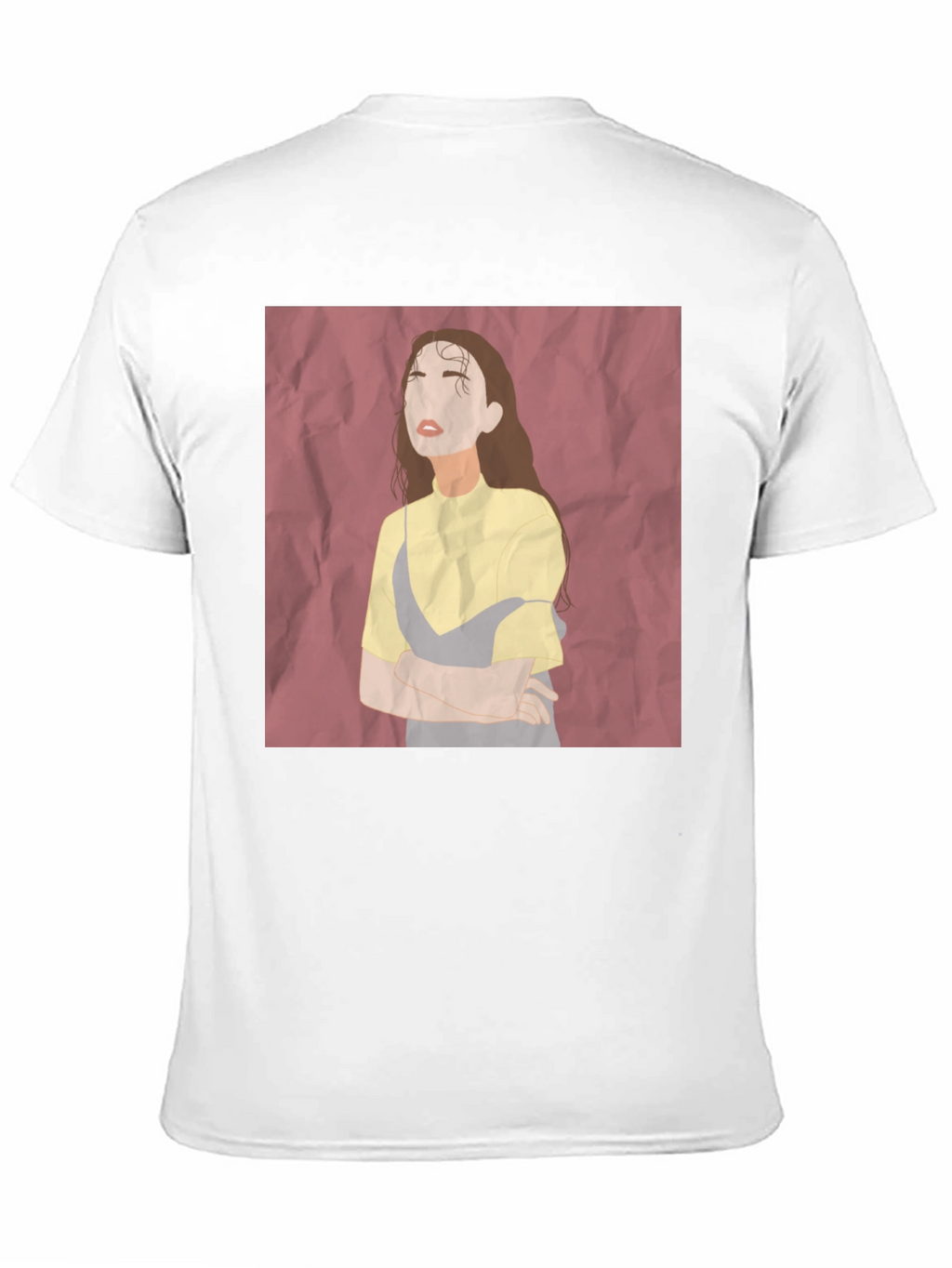 Abstract Woman Graphic Tee - Unisex Black T-Shirt
