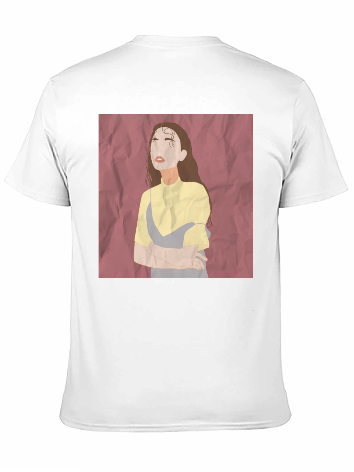 Abstract Woman Graphic Tee - Unisex Black T-Shirt