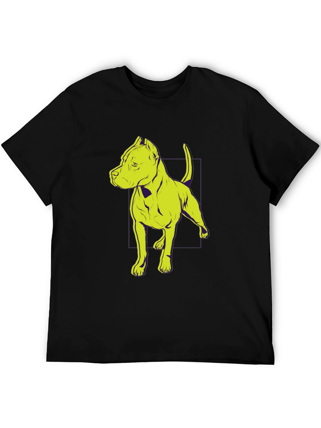 Cool Dog Graphic T-Shirt - Black Crew Neck Tee