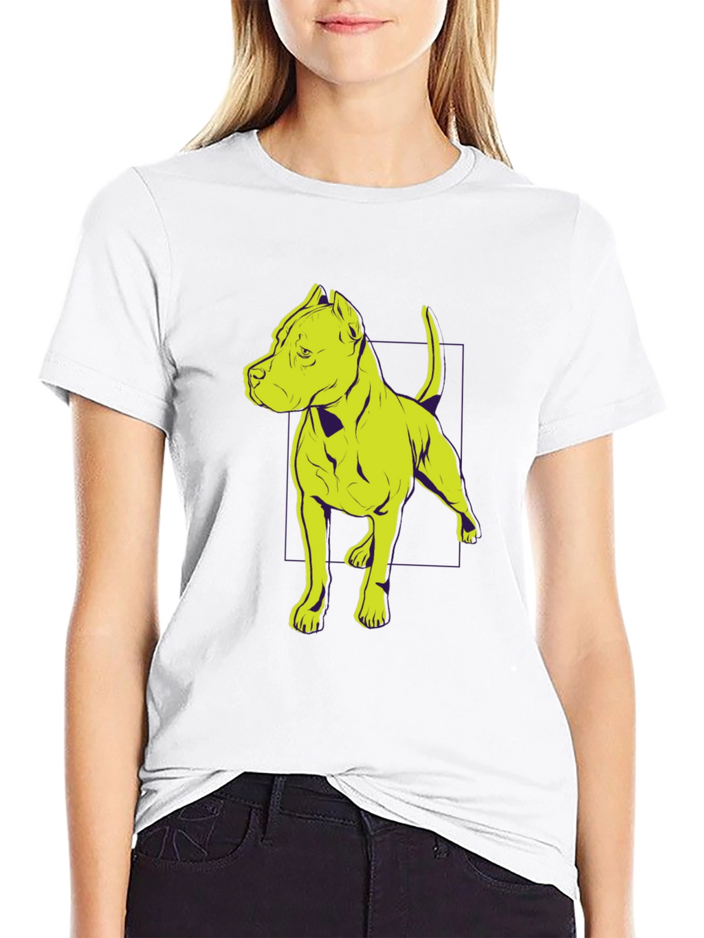 Cool Dog Graphic T-Shirt - Black Crew Neck Tee