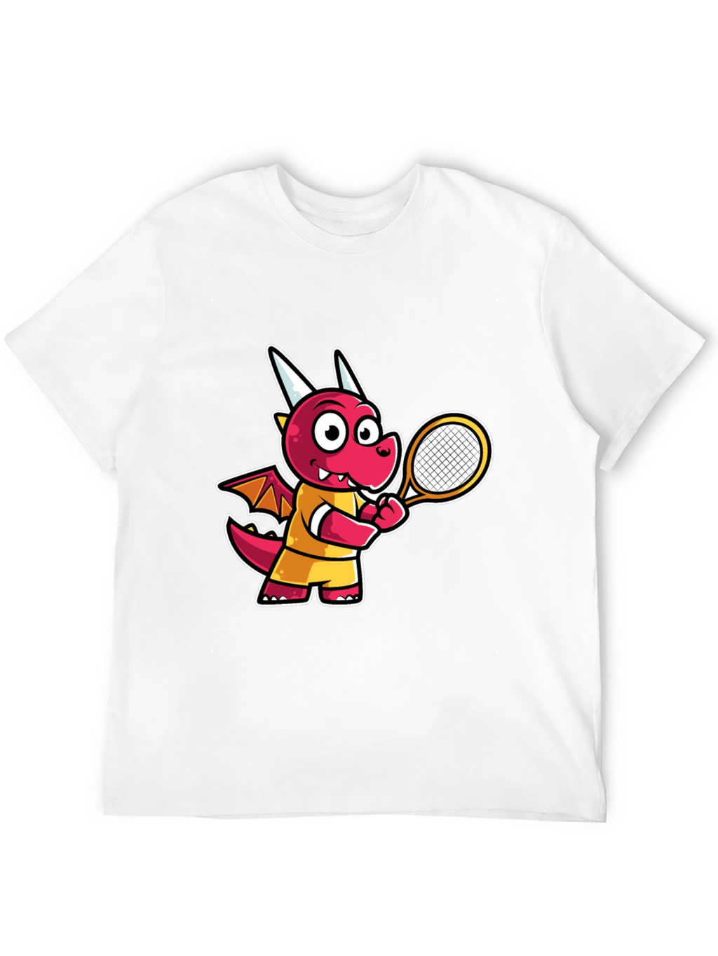 Cartoon Dragon Tennis T-Shirt