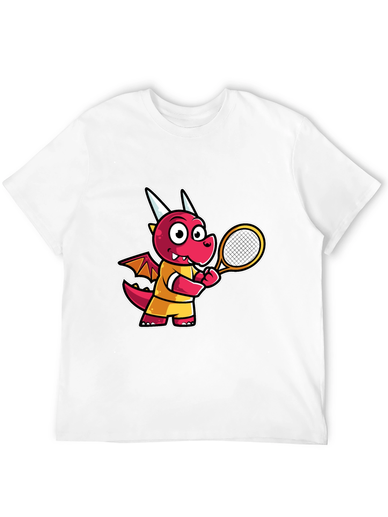 Cartoon Dragon Tennis T-Shirt
