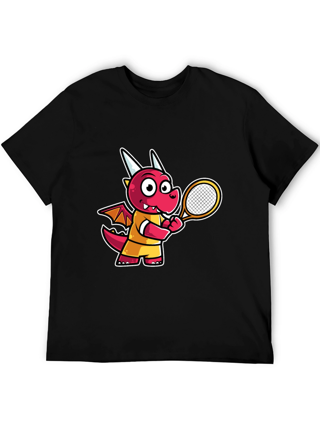 Cartoon Dragon Tennis T-Shirt