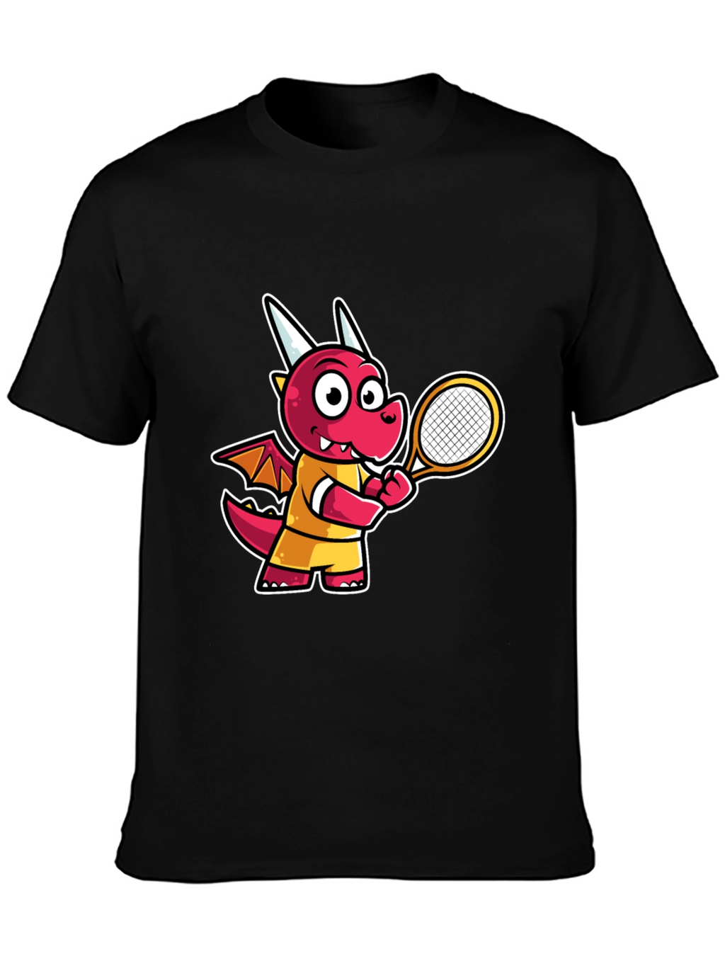 Cartoon Dragon Tennis T-Shirt