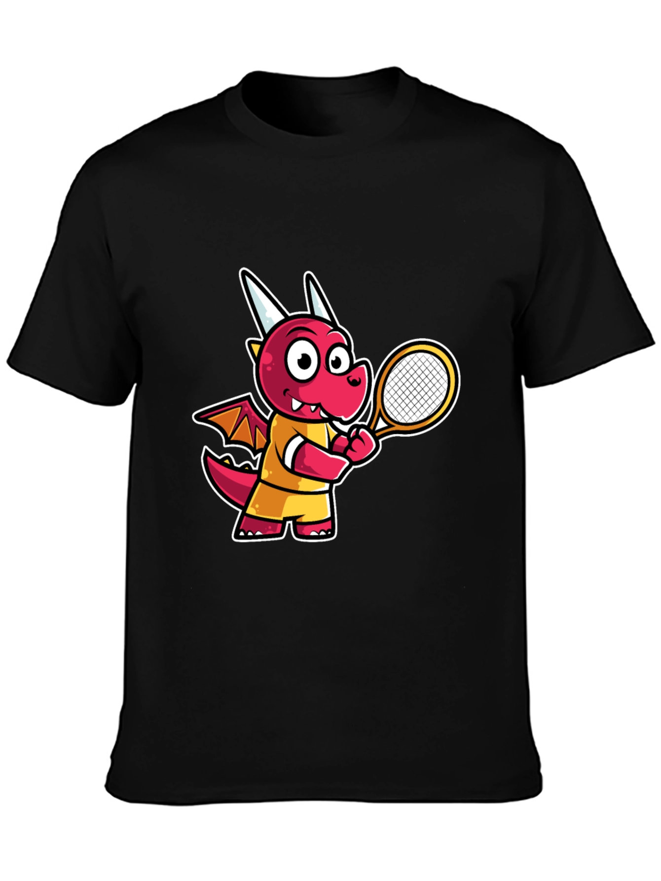 Cartoon Dragon Tennis T-Shirt