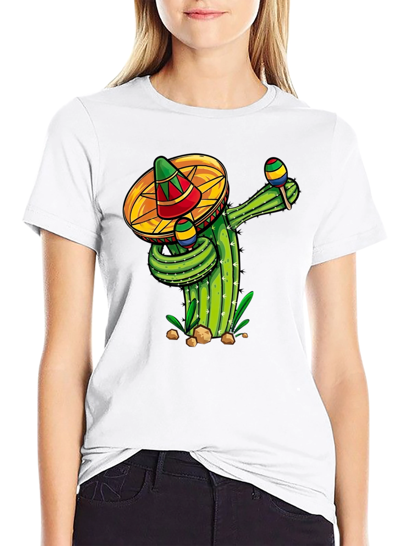 Fiesta Cactus Crew Neck T-Shirt