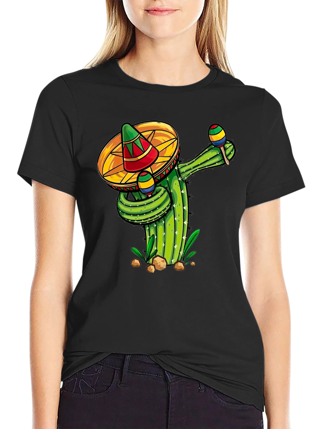 Fiesta Cactus Crew Neck T-Shirt