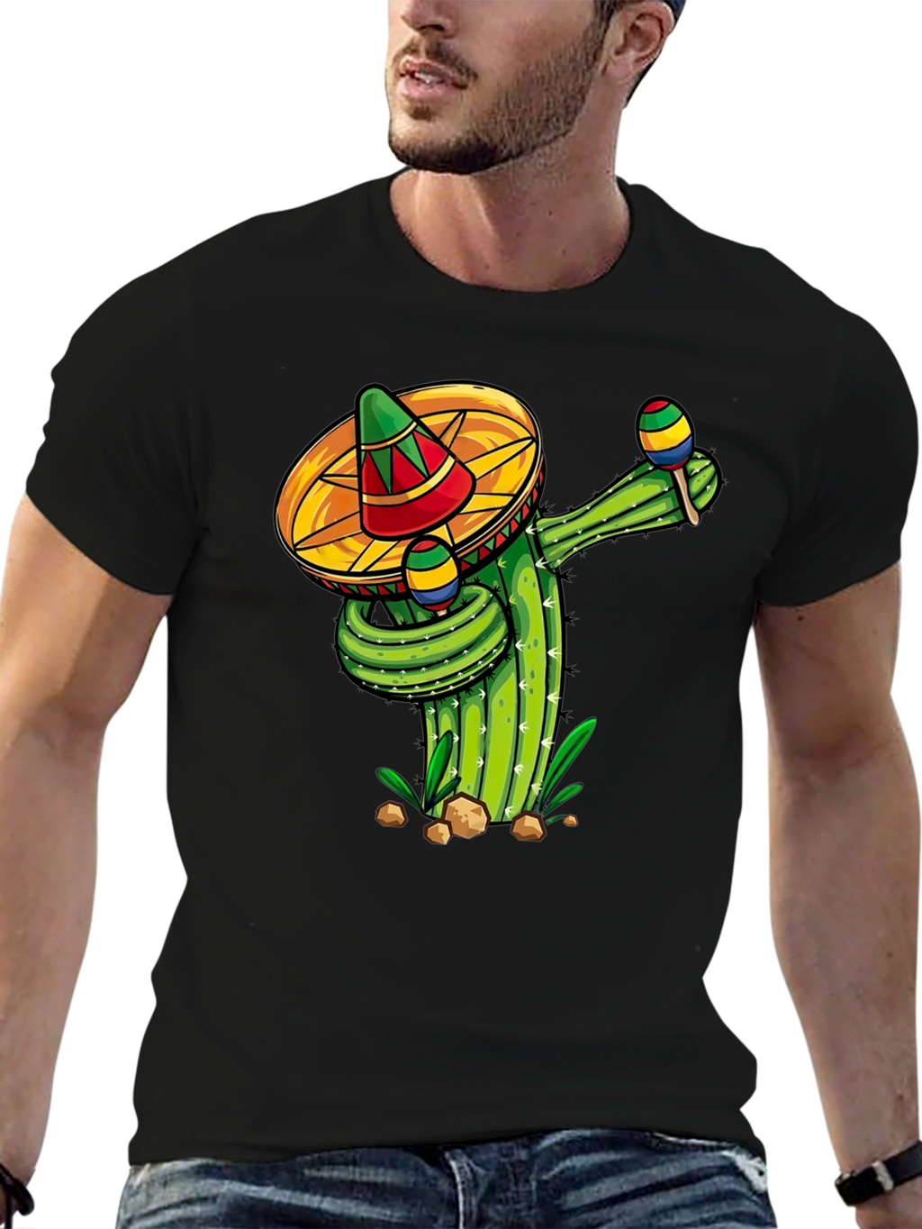 Fiesta Cactus Crew Neck T-Shirt