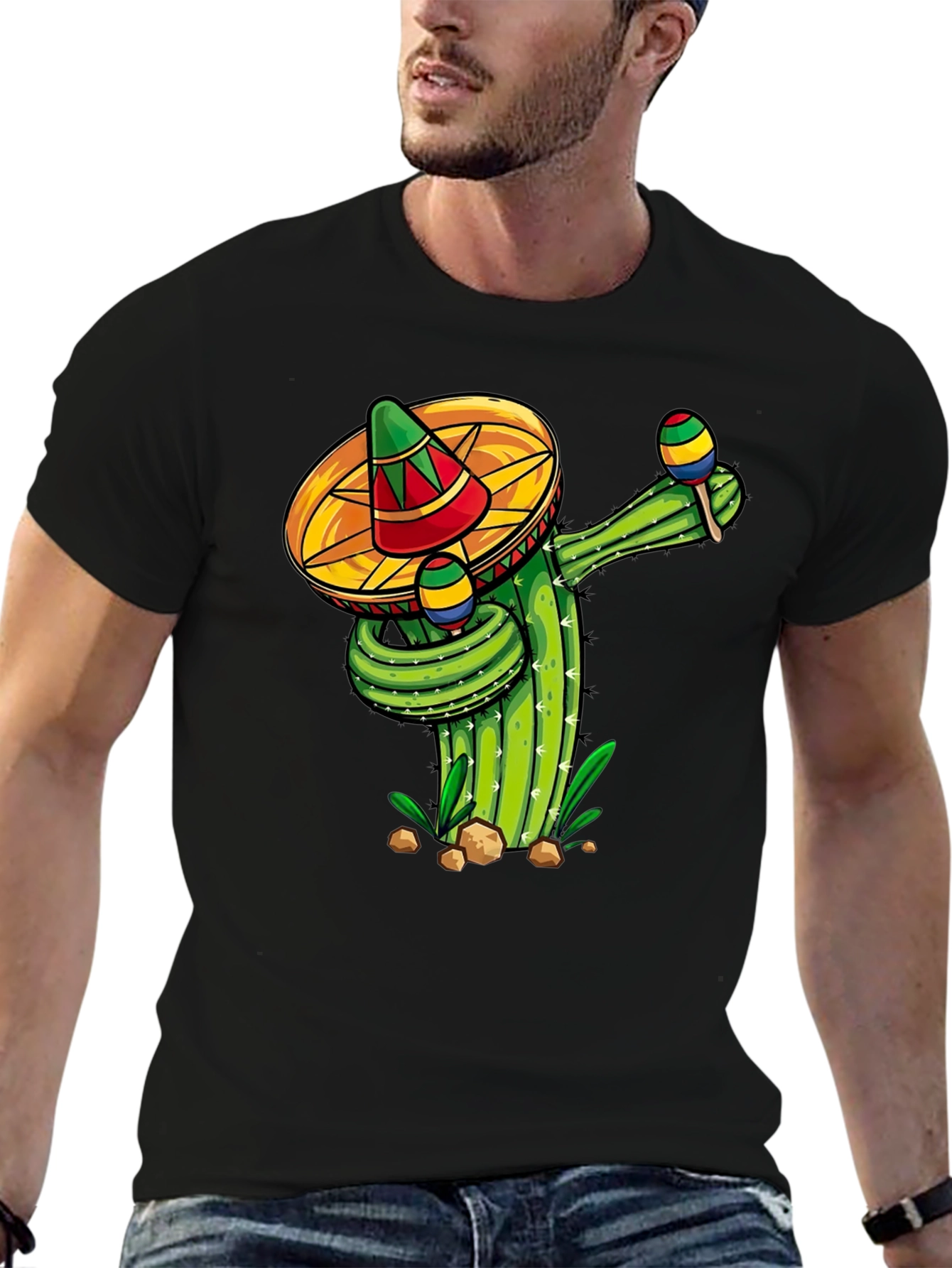 Fiesta Cactus Crew Neck T-Shirt