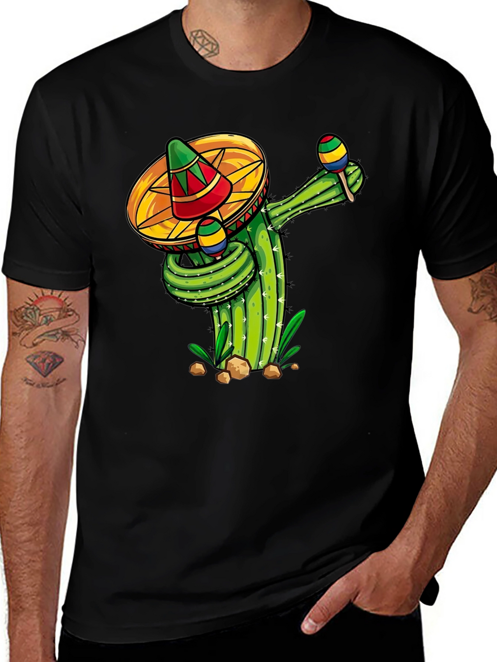 Fiesta Cactus Crew Neck T-Shirt