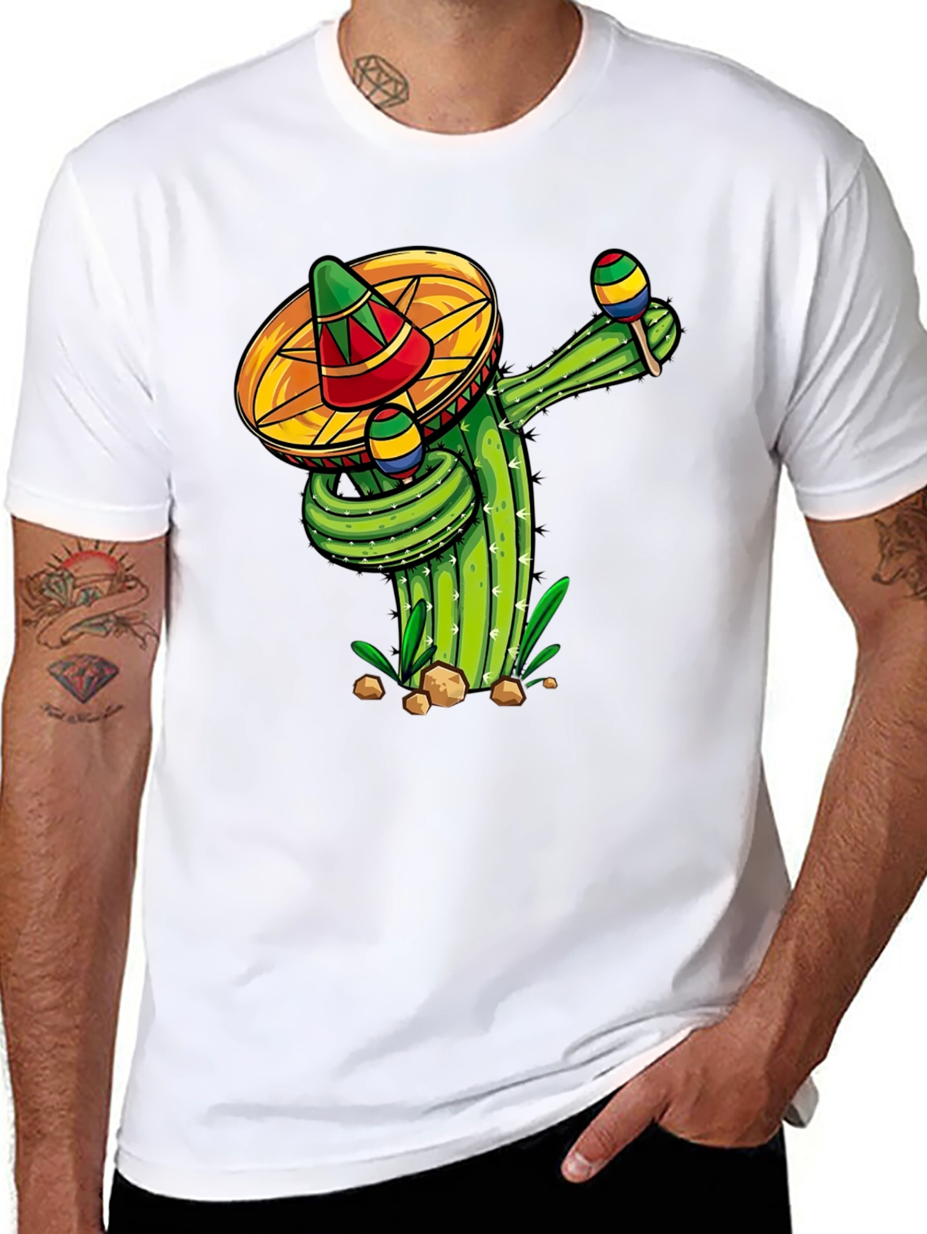 Fiesta Cactus Crew Neck T-Shirt