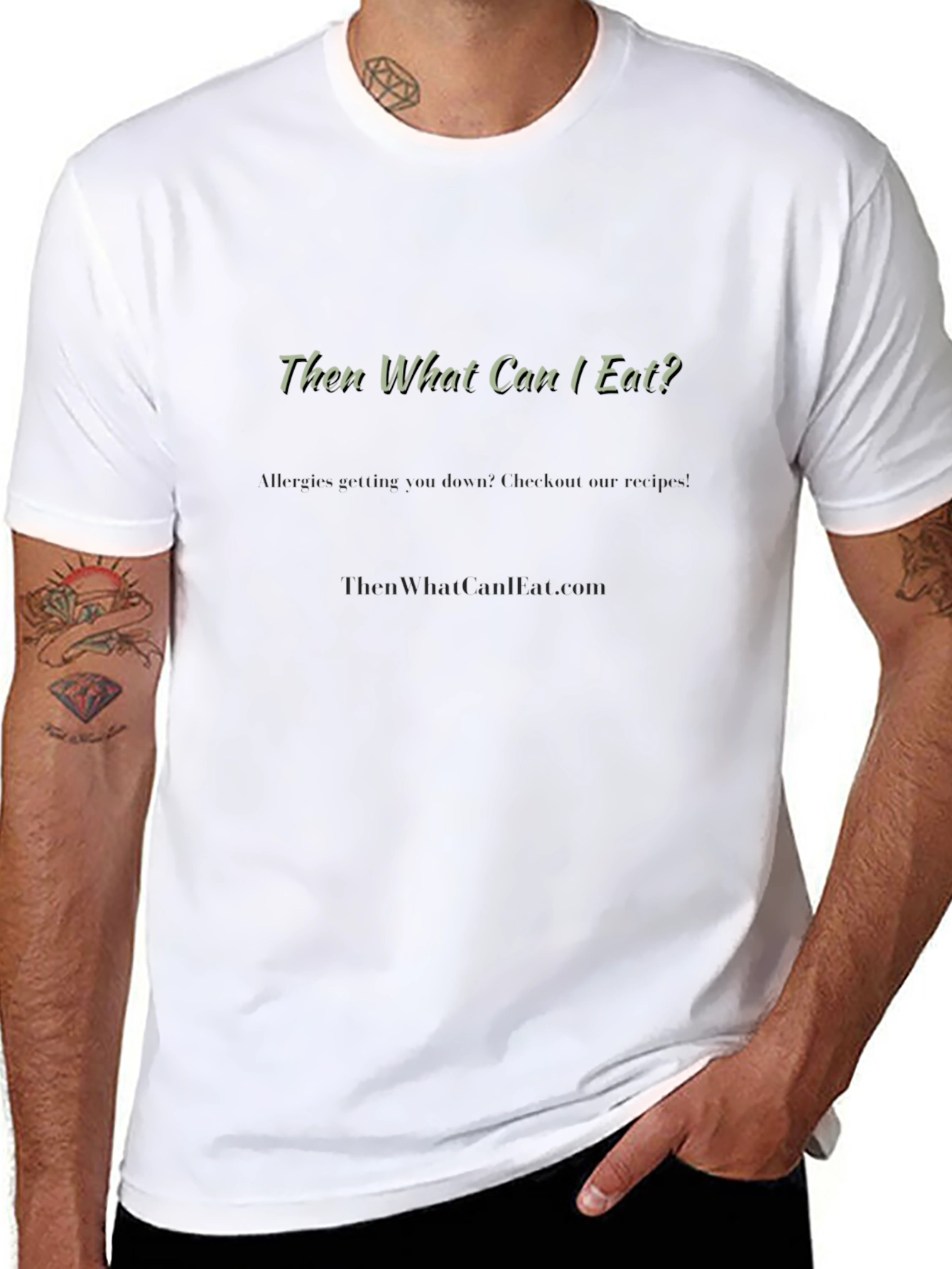 Then What Can I Eat? Black Graphic Tee