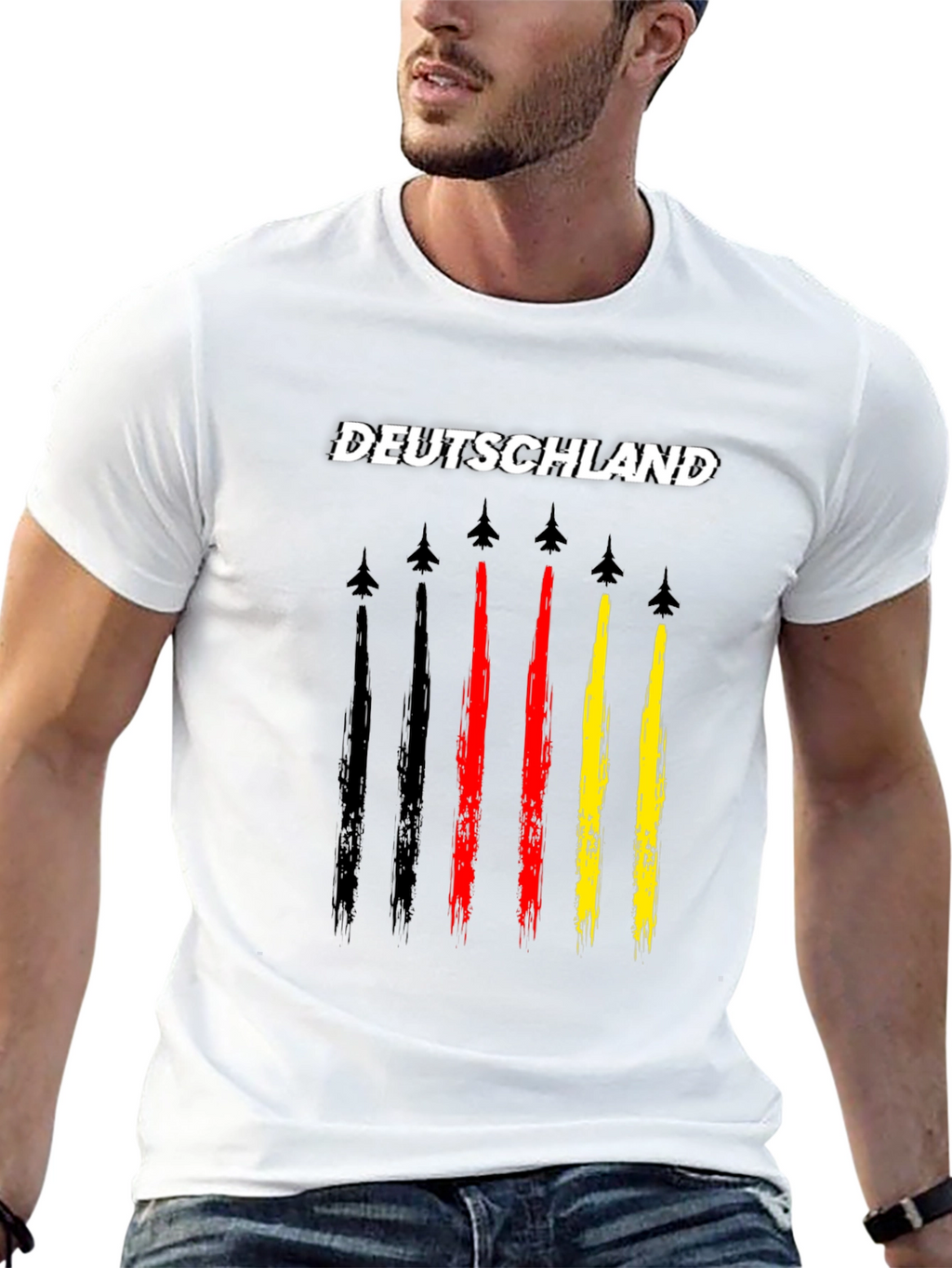 Deutschland Jet Trail T-Shirt - German Pride Tee