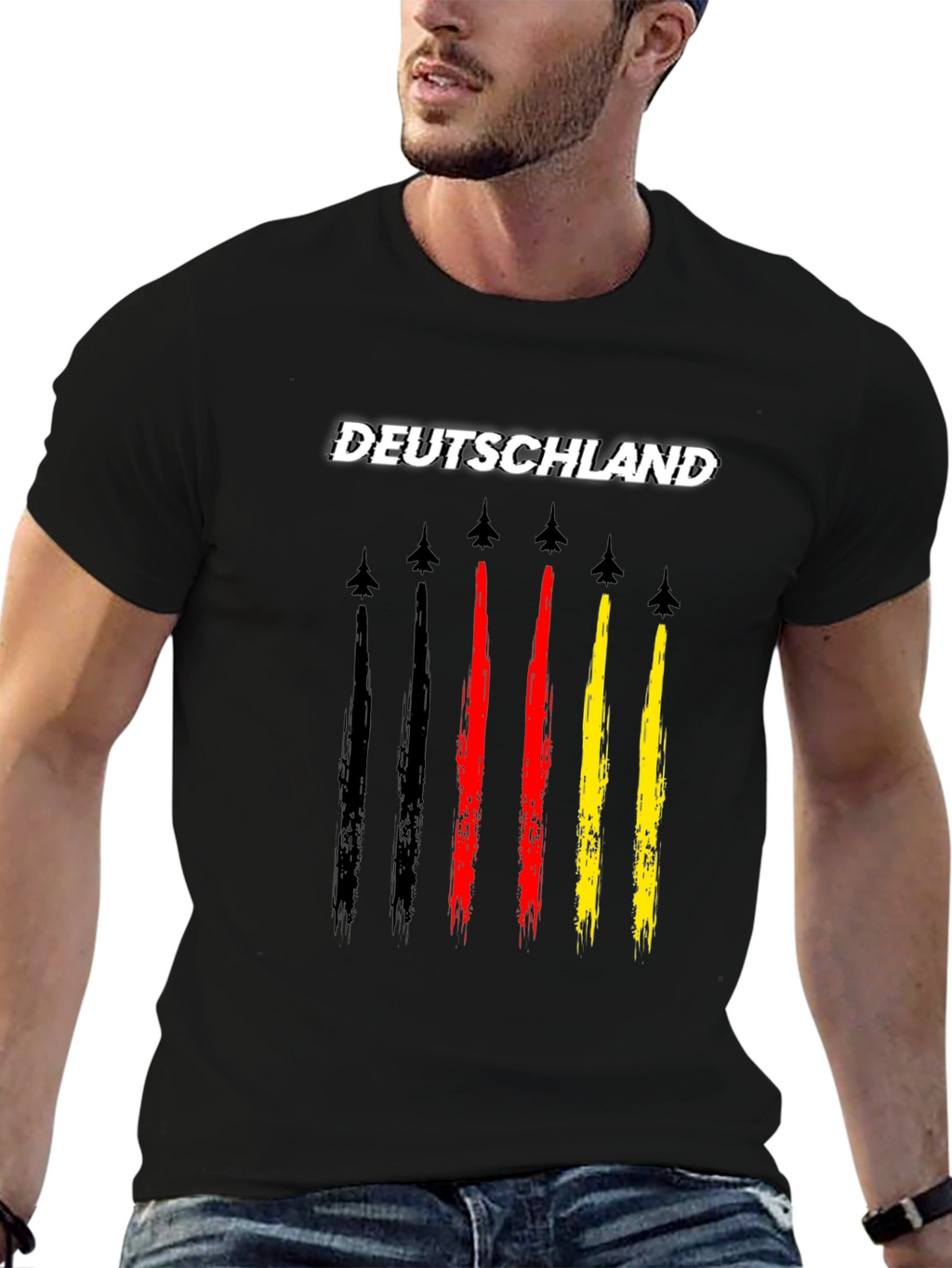 Deutschland Jet Trail T-Shirt - German Pride Tee