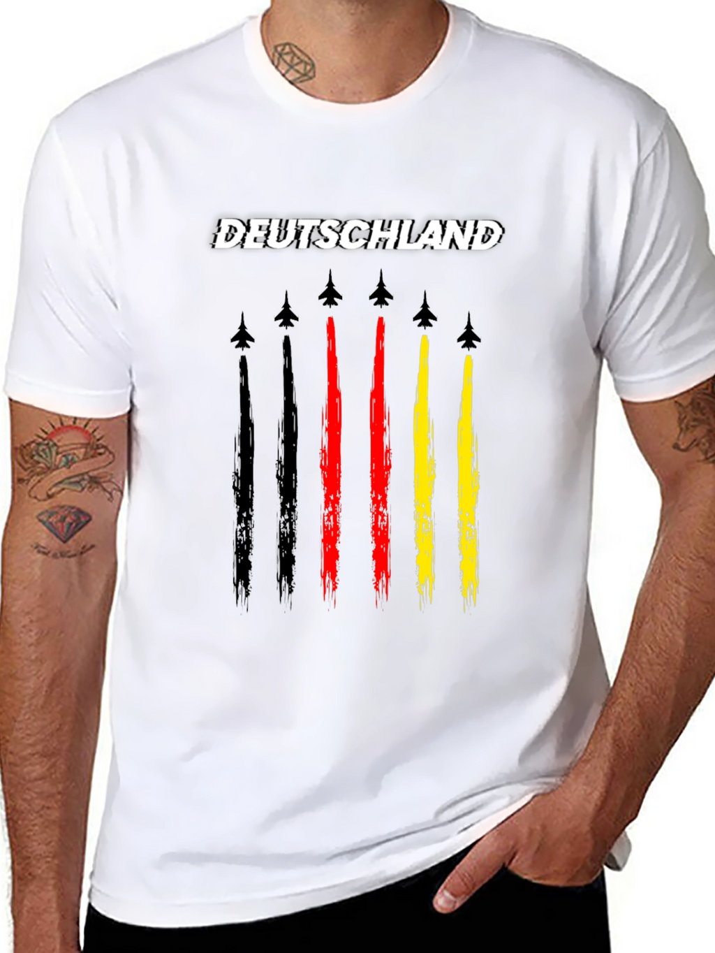 Deutschland Jet Trail T-Shirt - German Pride Tee