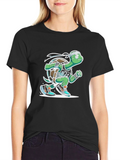 Running Turtle Graphic Tee - Black