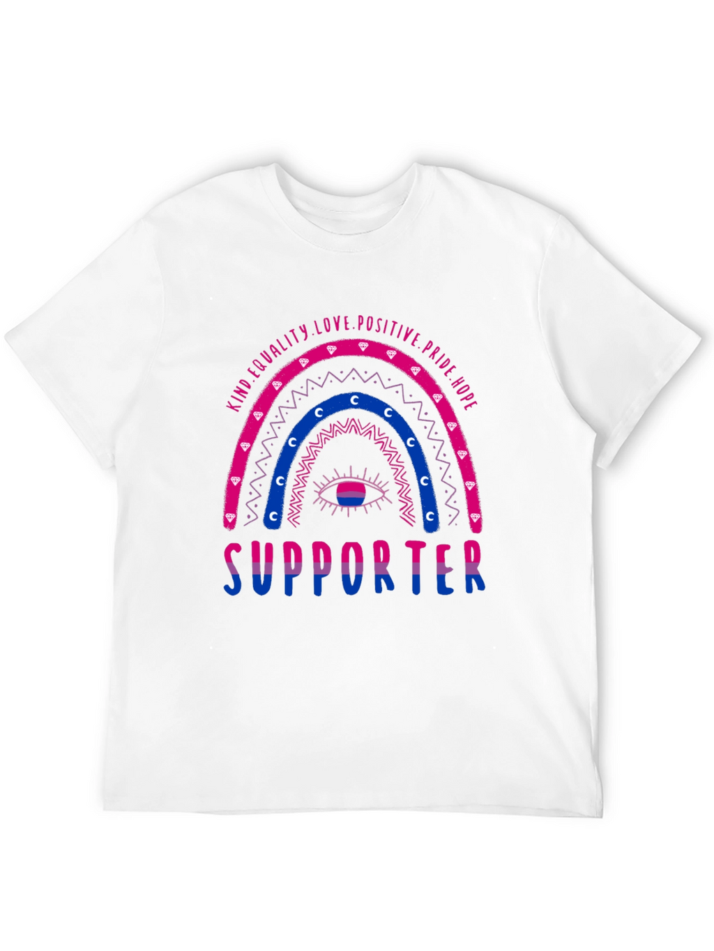 Bisexual Pride Supporter Graphic T-Shirt