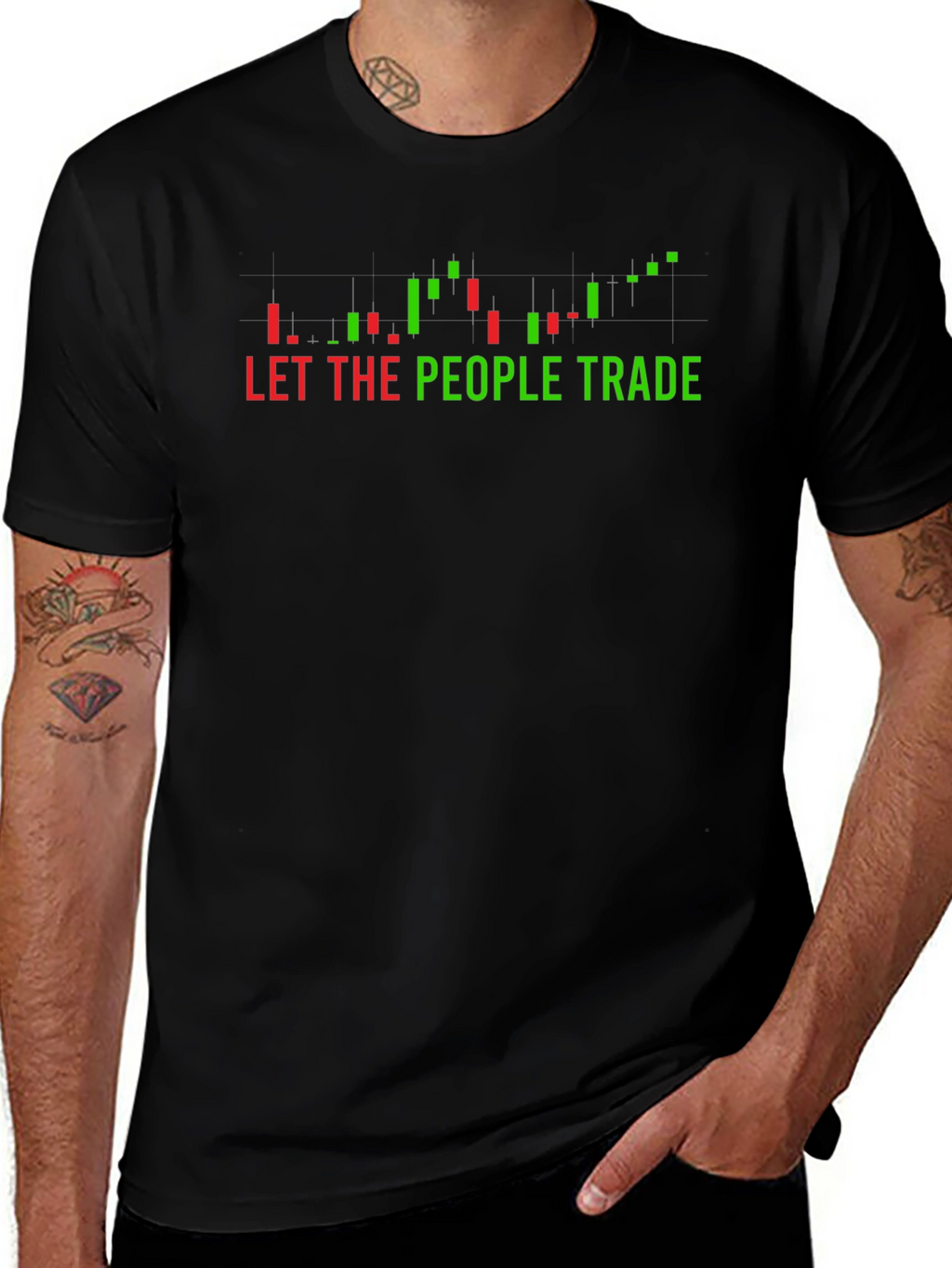 Let the People Trade Black T-Shirt