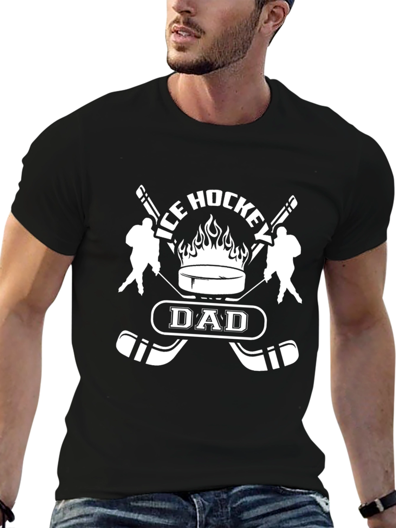 Ice Hockey Dad T-Shirt - Hockey Fan Apparel