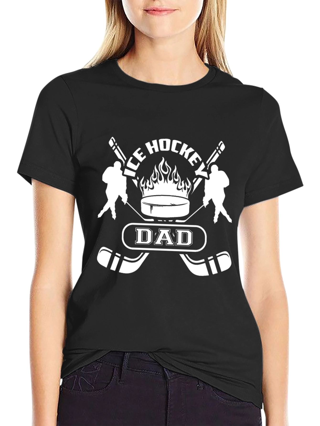 Ice Hockey Dad T-Shirt - Hockey Fan Apparel