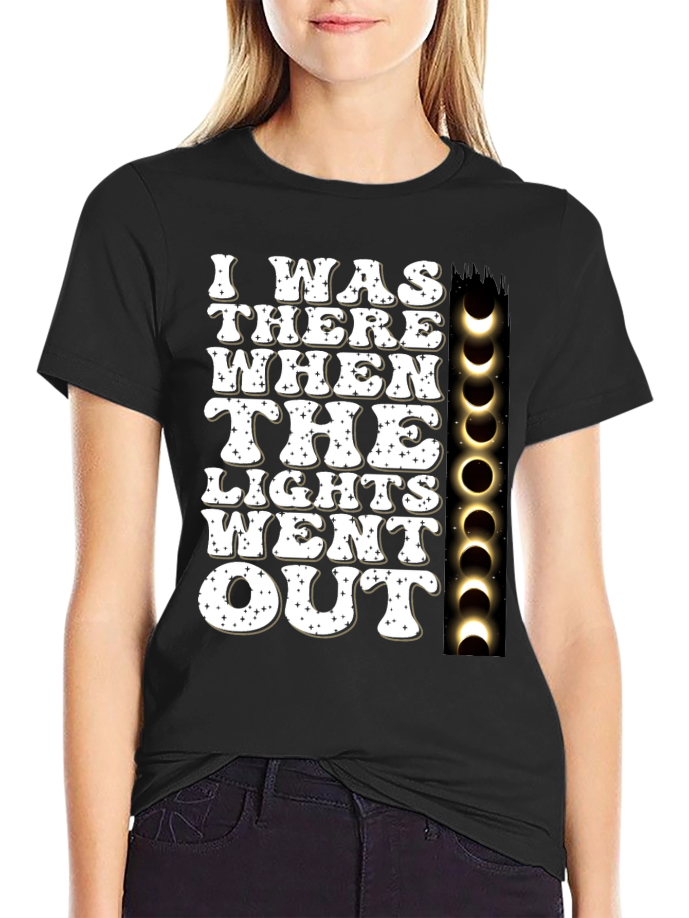 I Was There When The Lights Went Out Eclipse T-Shirt