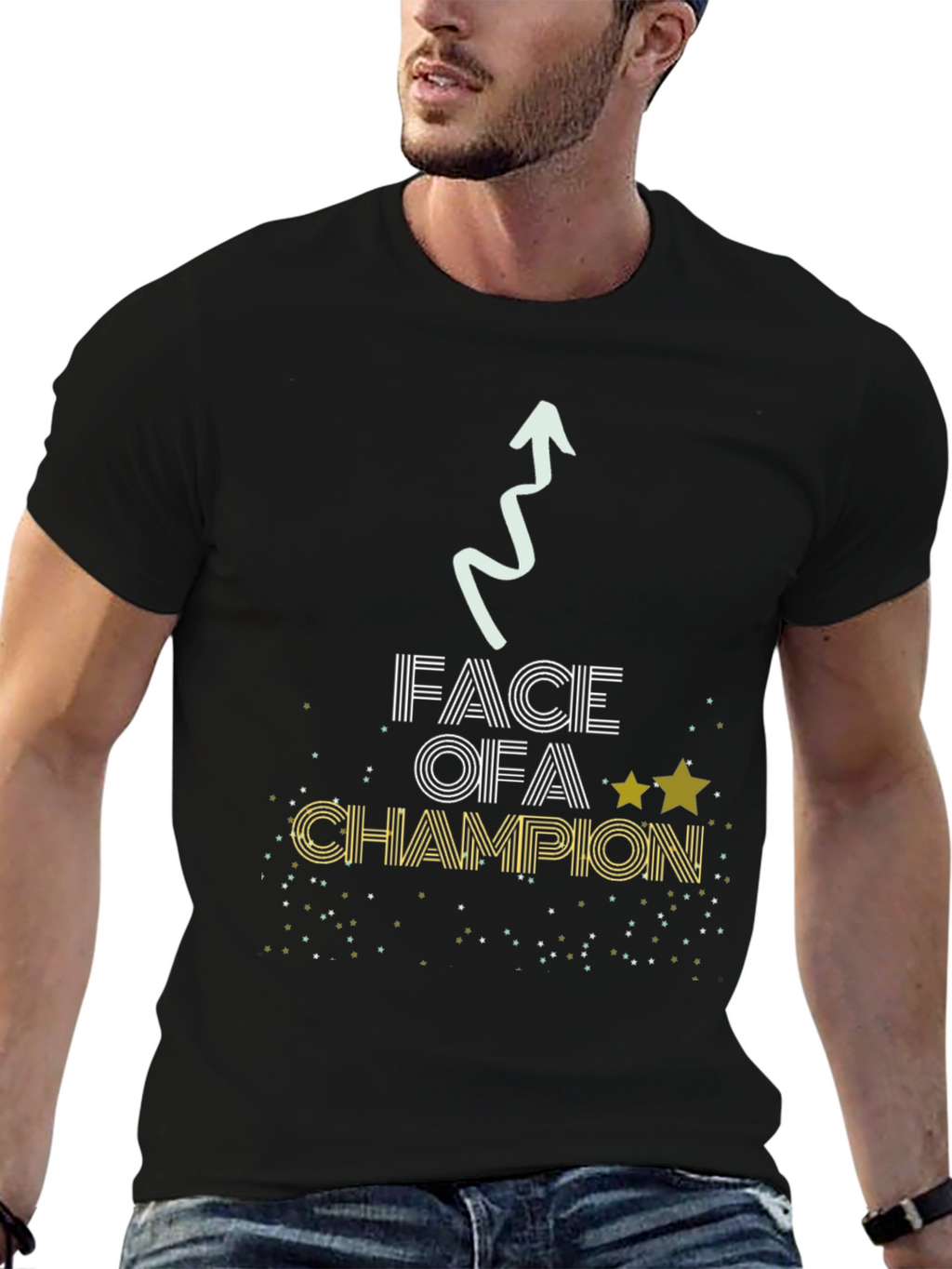 Face of a Champion T-Shirt - Motivational Tee