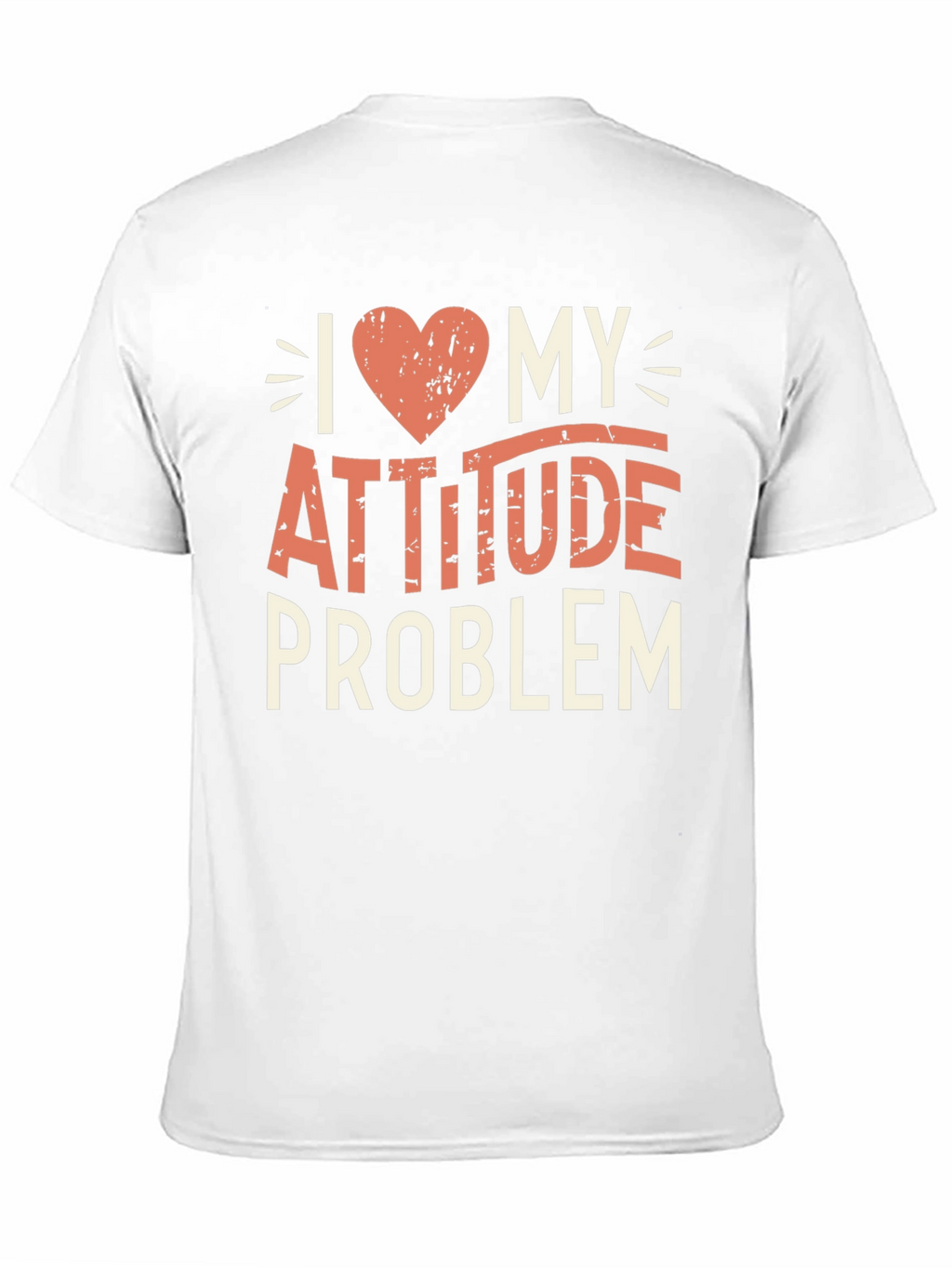 I Heart My Attitude Problem Black Graphic Tee