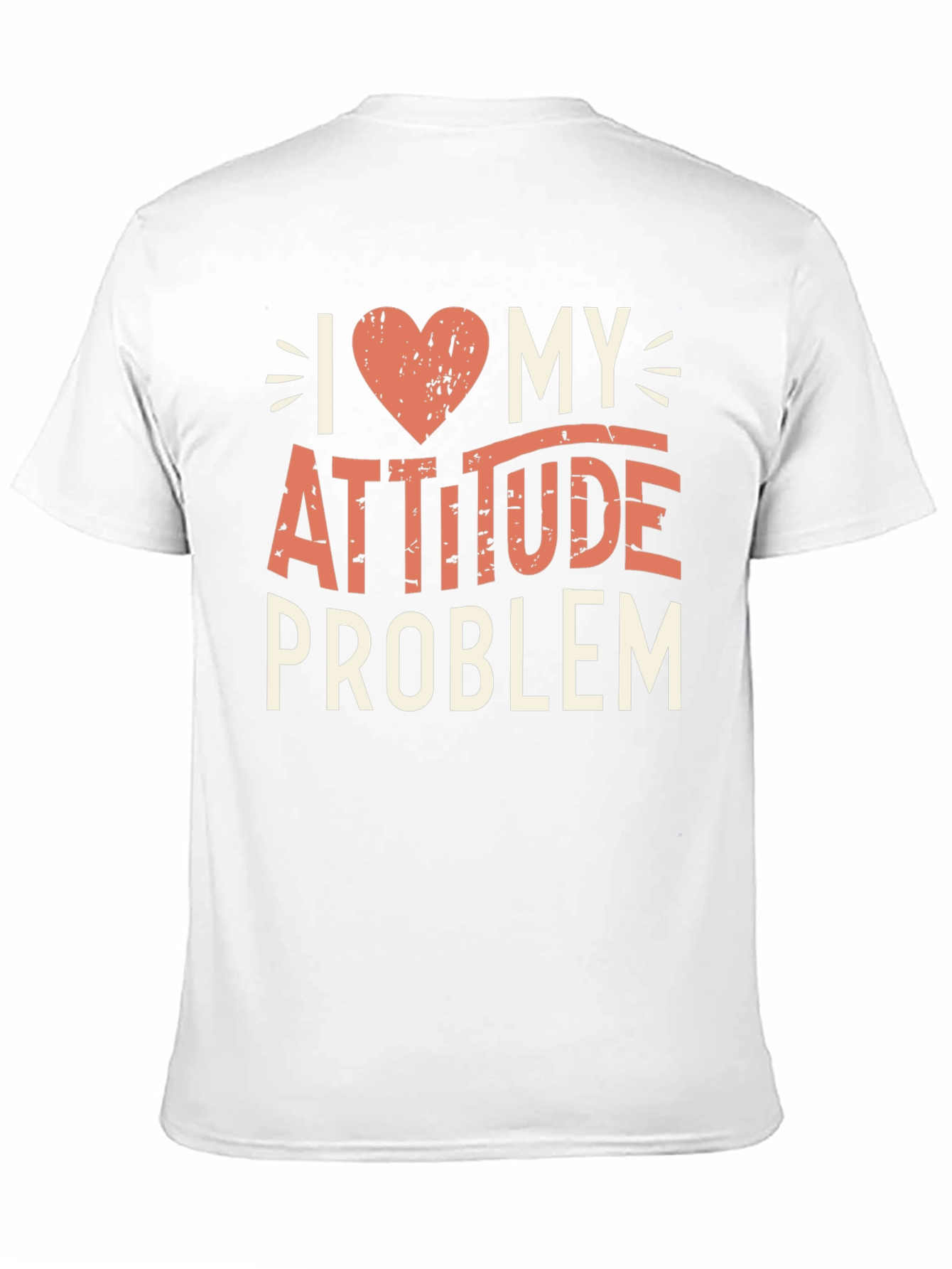 I Heart My Attitude Problem Black Graphic Tee