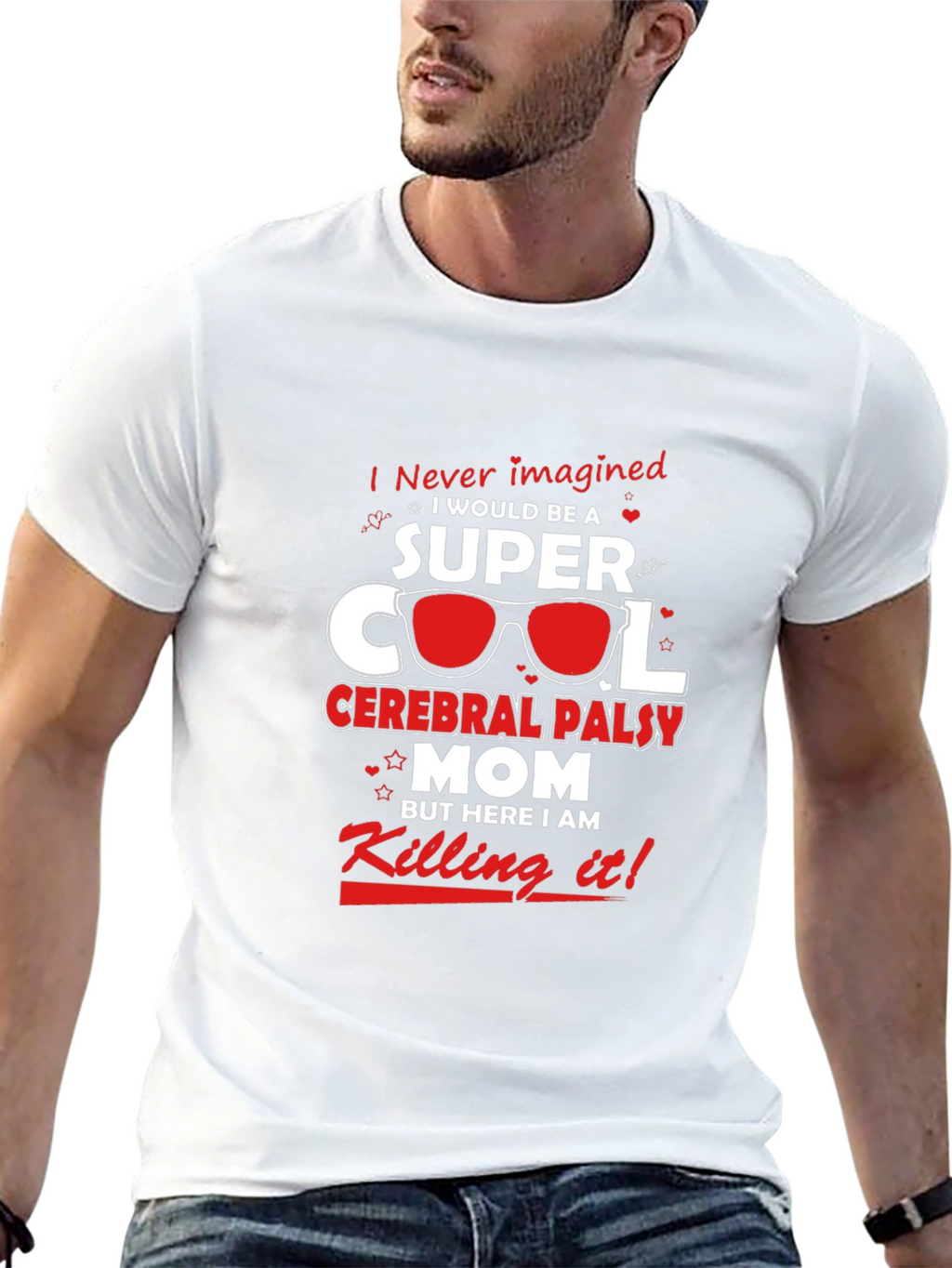 Super Cool Cerebral Palsy Mom Black T-Shirt