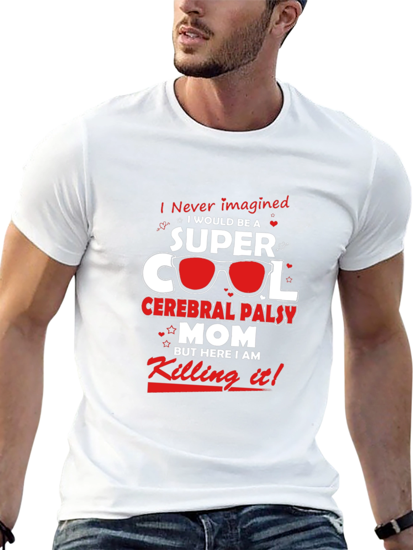 Super Cool Cerebral Palsy Mom Black T-Shirt
