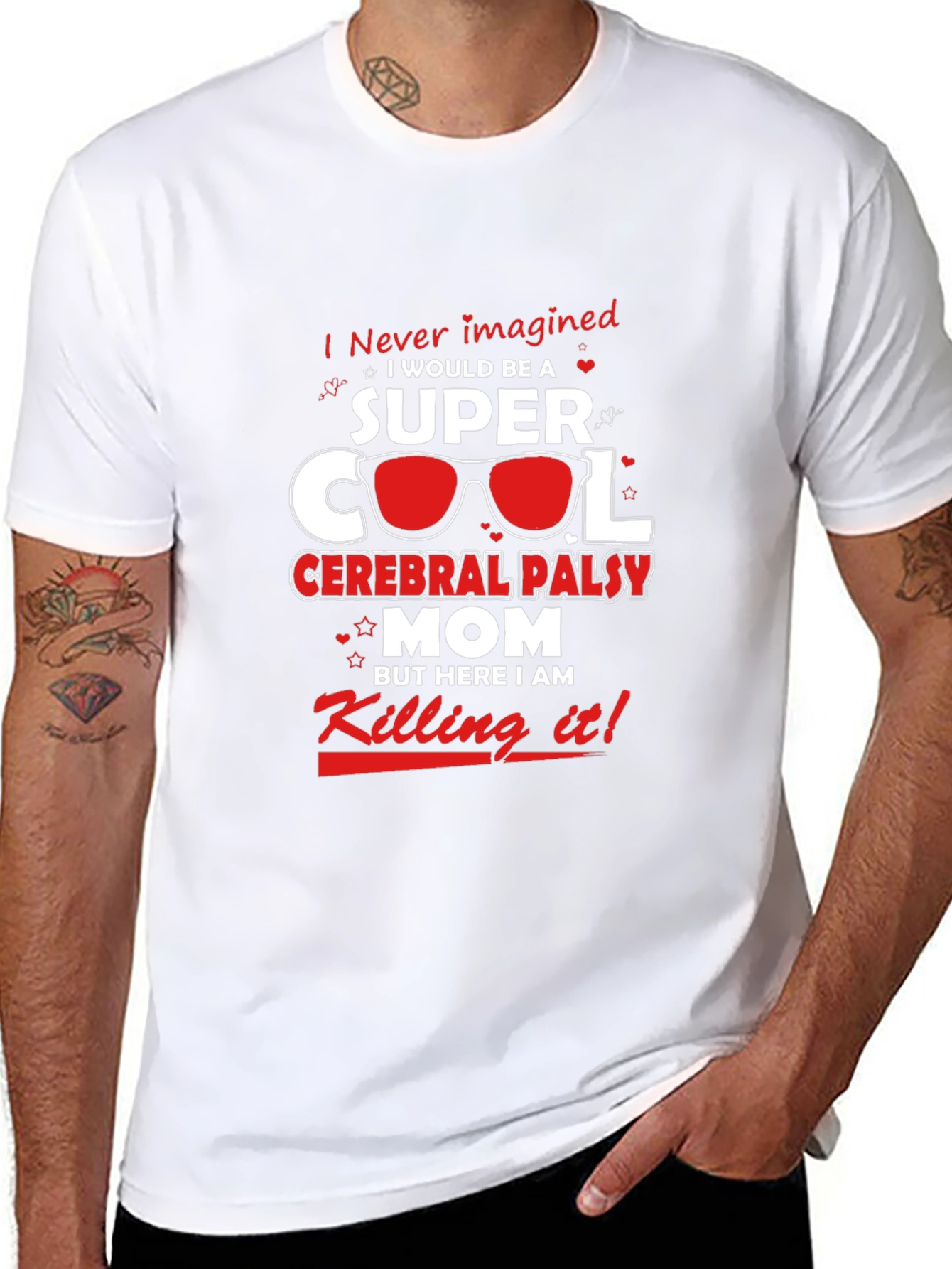 Super Cool Cerebral Palsy Mom Black T-Shirt