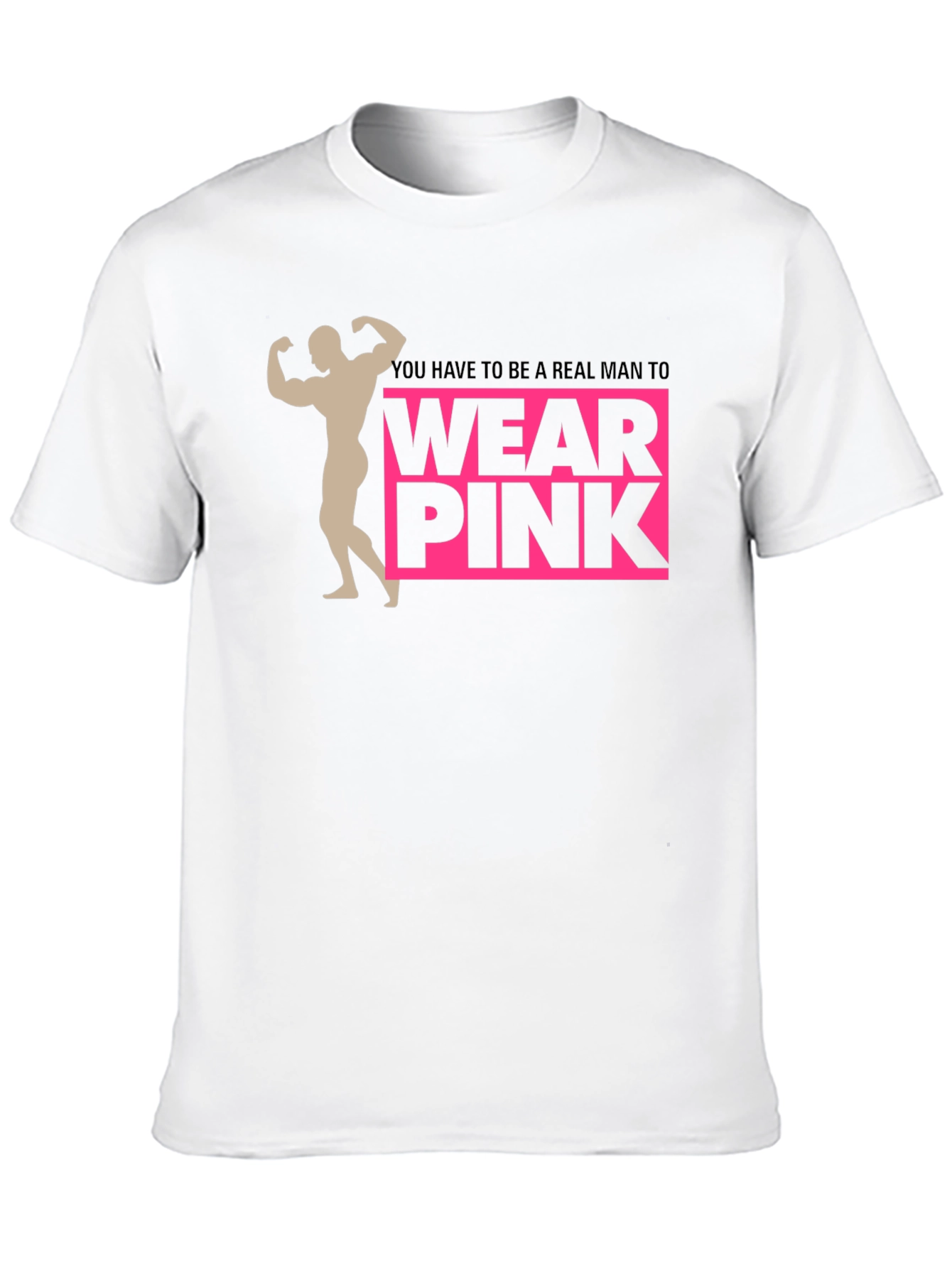 Real Man Wear Pink Graphic Tee