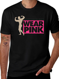 Real Man Wear Pink Graphic Tee