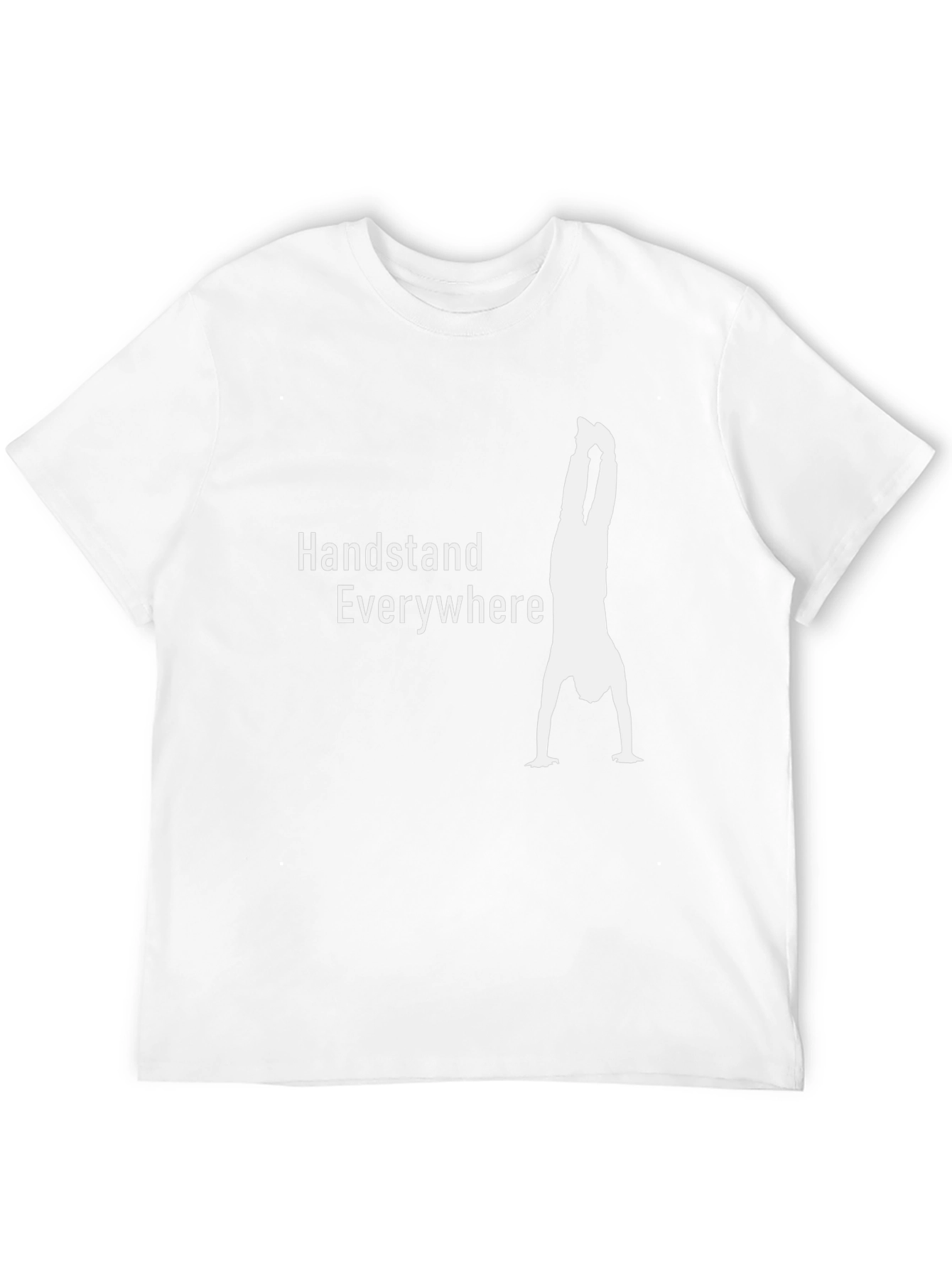 Handstand Everywhere Graphic Tee - Black Cotton Blend