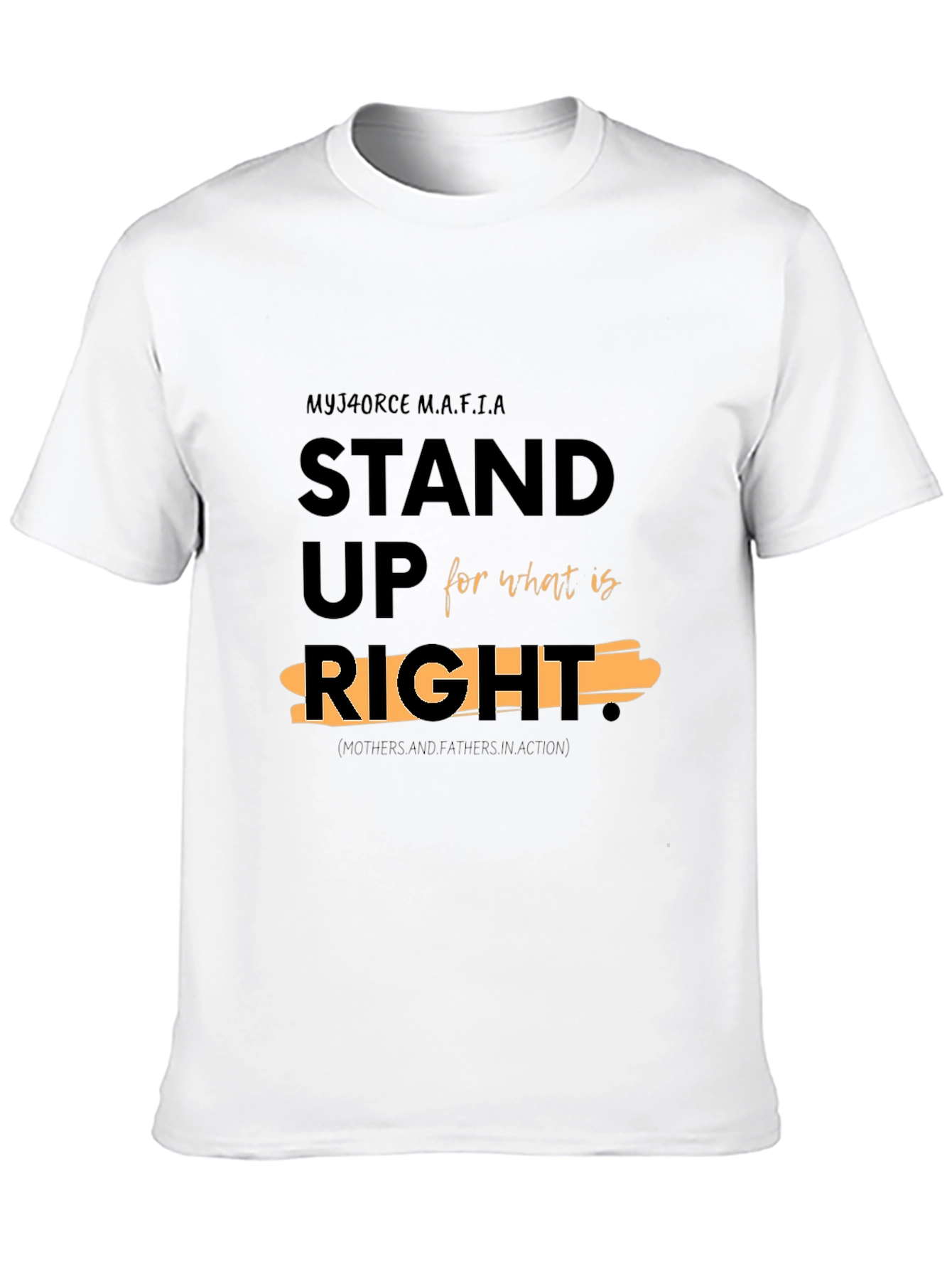 Stand Up For What Is Right Black T-Shirt