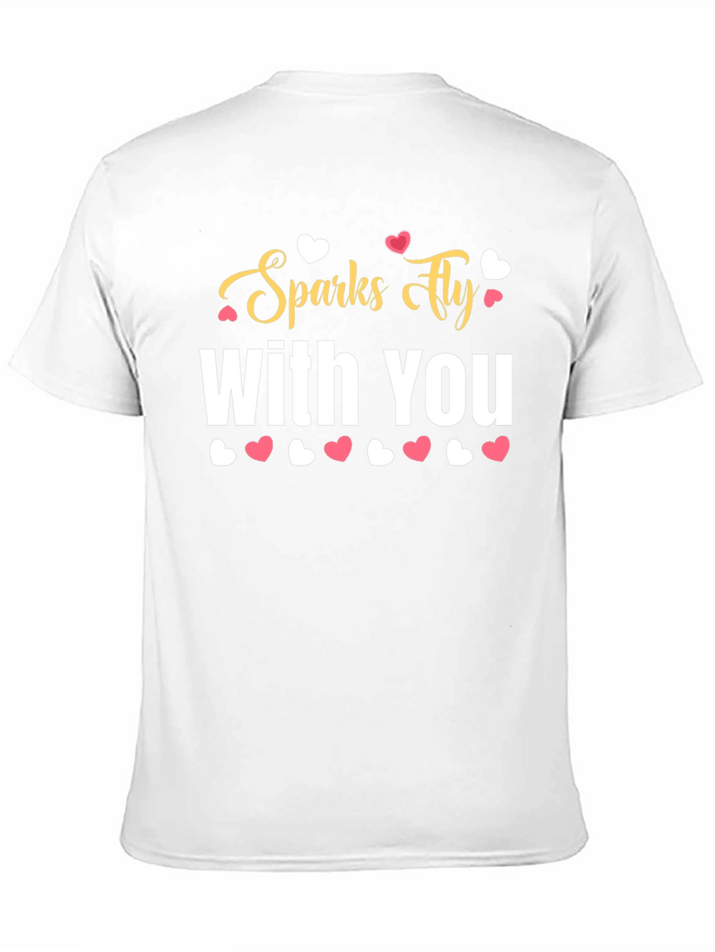 Sparks Fly With You Black Graphic Tee