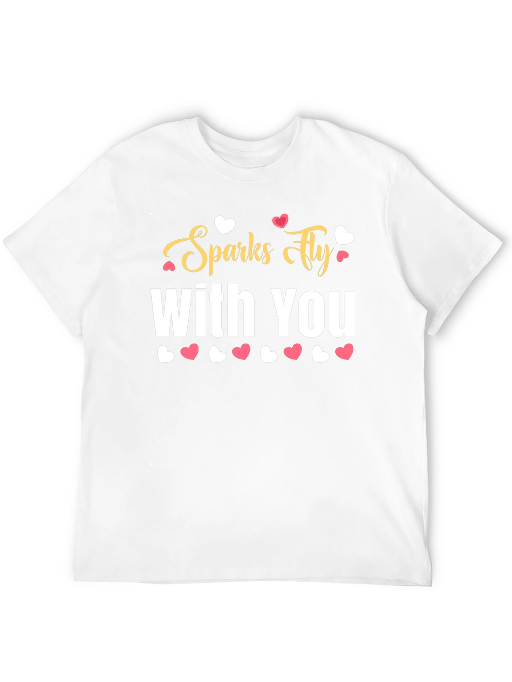 Sparks Fly With You Black Graphic Tee