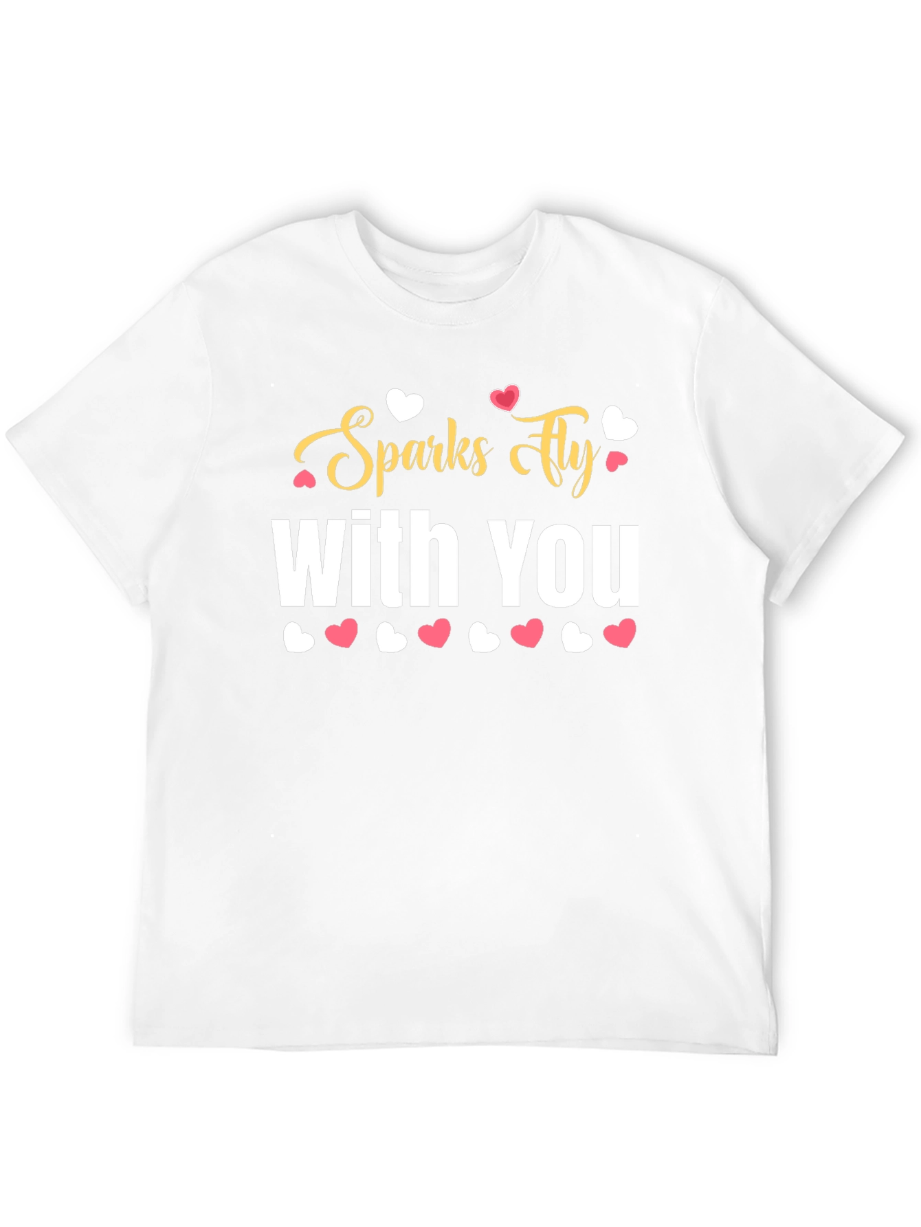 Sparks Fly With You Black Graphic Tee