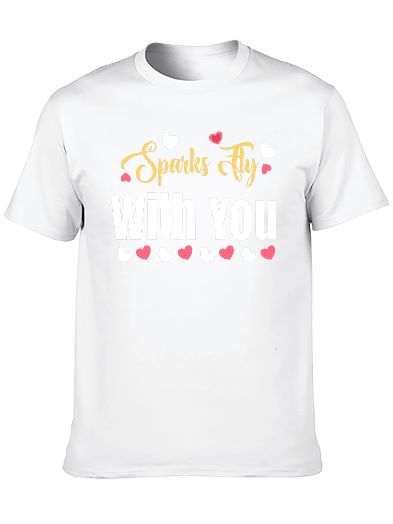 Sparks Fly With You Black Graphic Tee