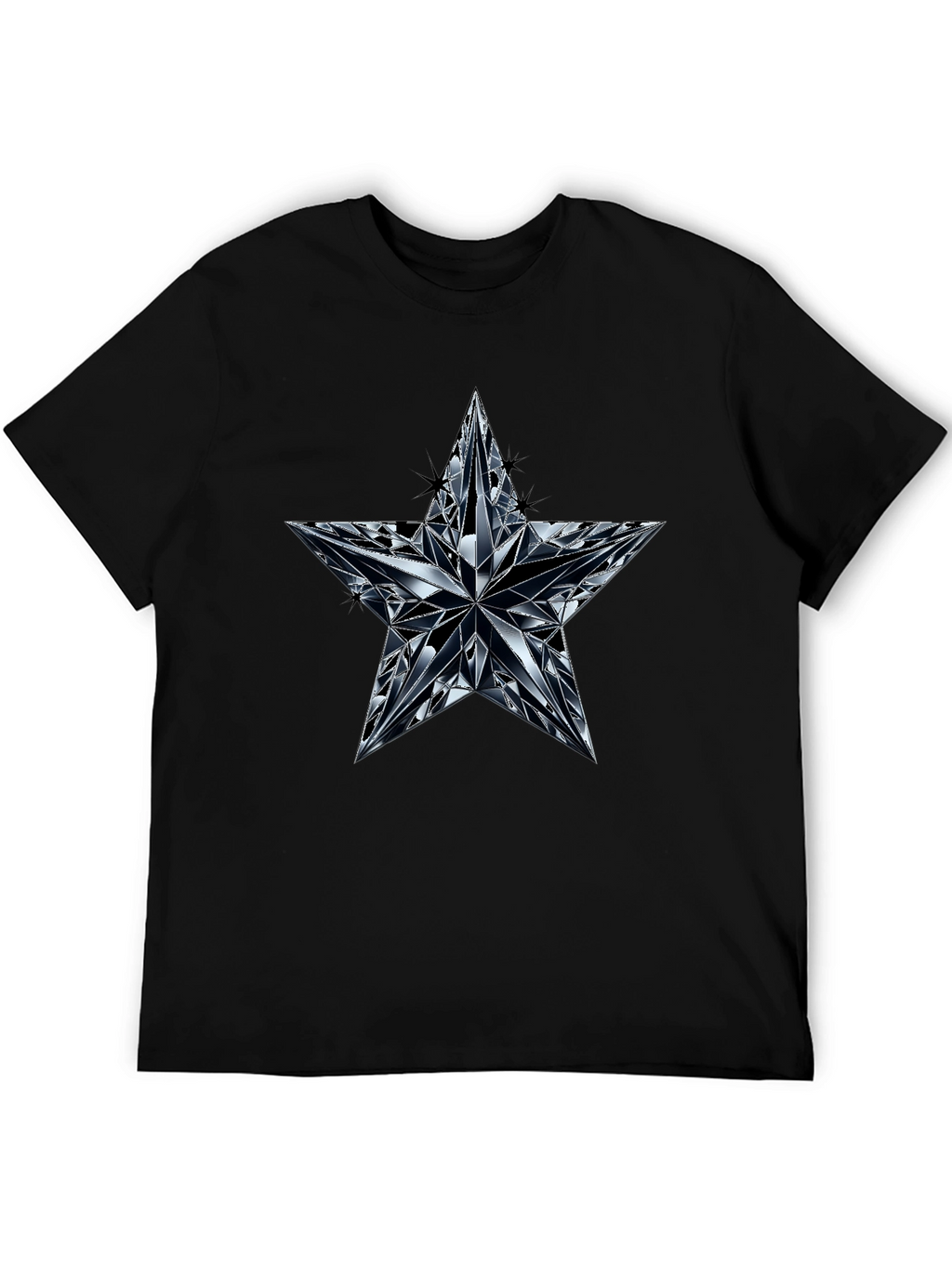 Diamond Star Graphic Black T-Shirt