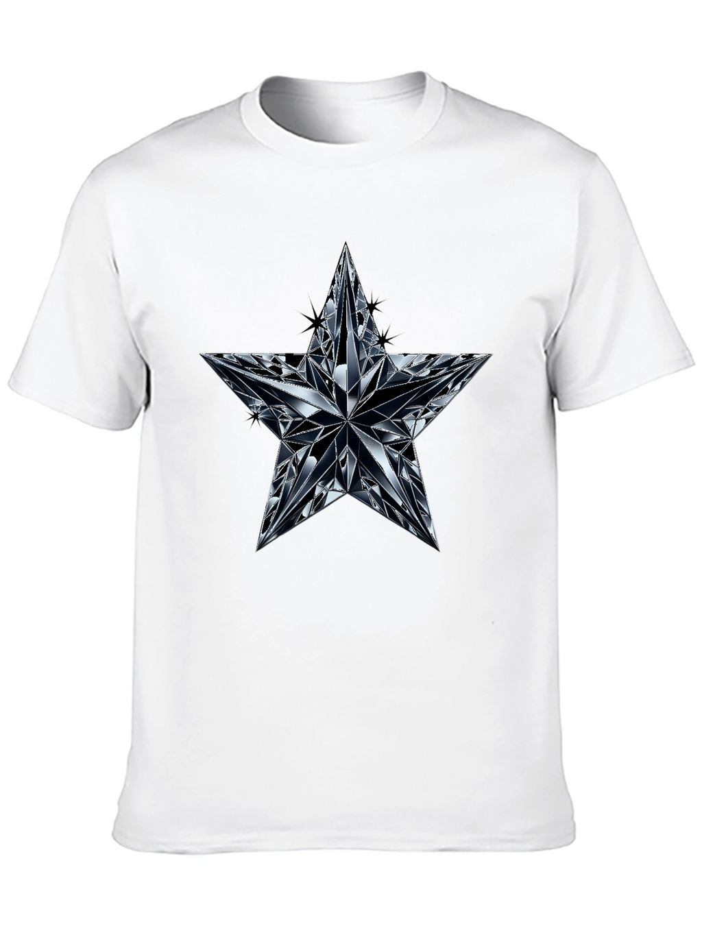 Diamond Star Graphic Black T-Shirt